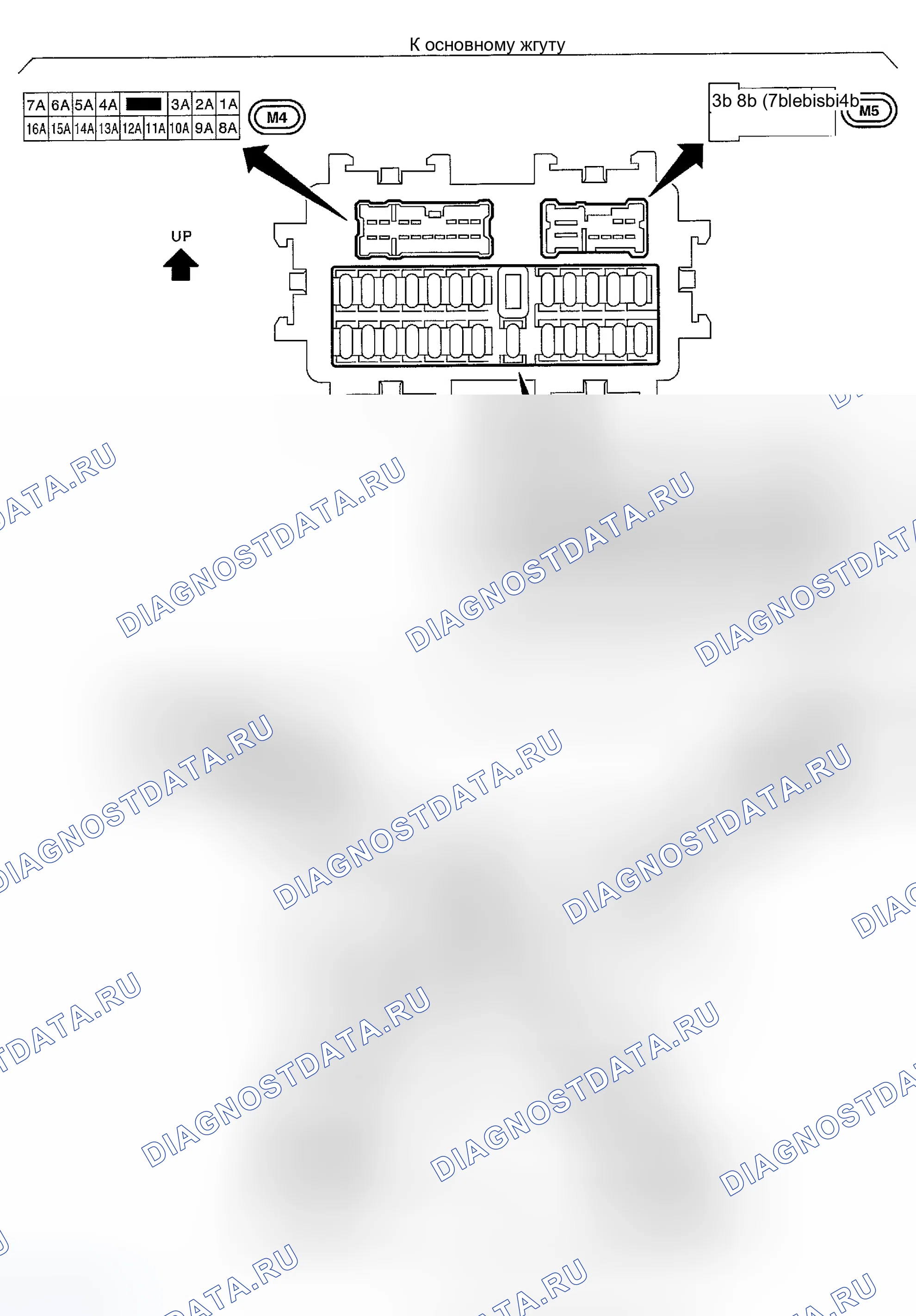 Рис. 111: Расположение клемм. Infiniti G35 III