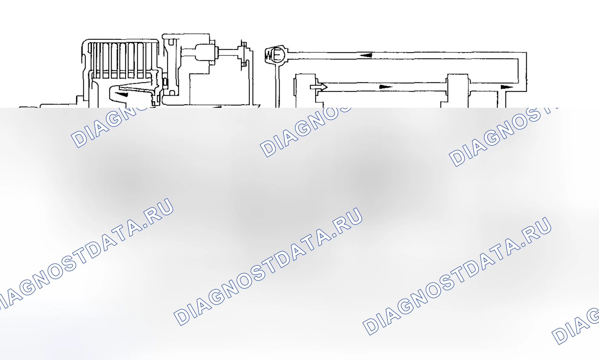 Рис. 4: Работа термовыключателя (2WD). Honda CR-V II