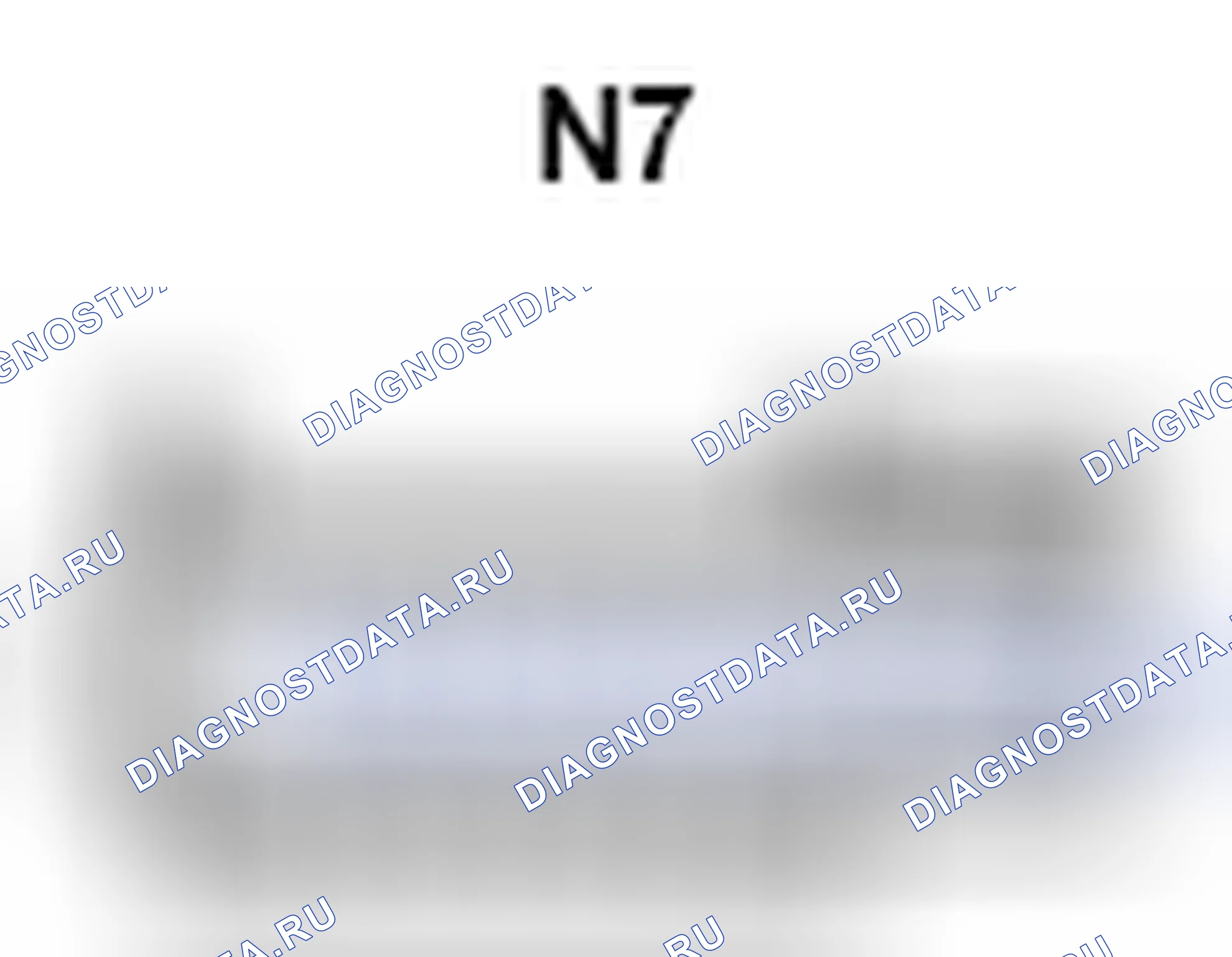 Рис. 764: Вид с торца правого разъема громкоговорителя в сборе 2 сзади (N7). Lexus ES XV60