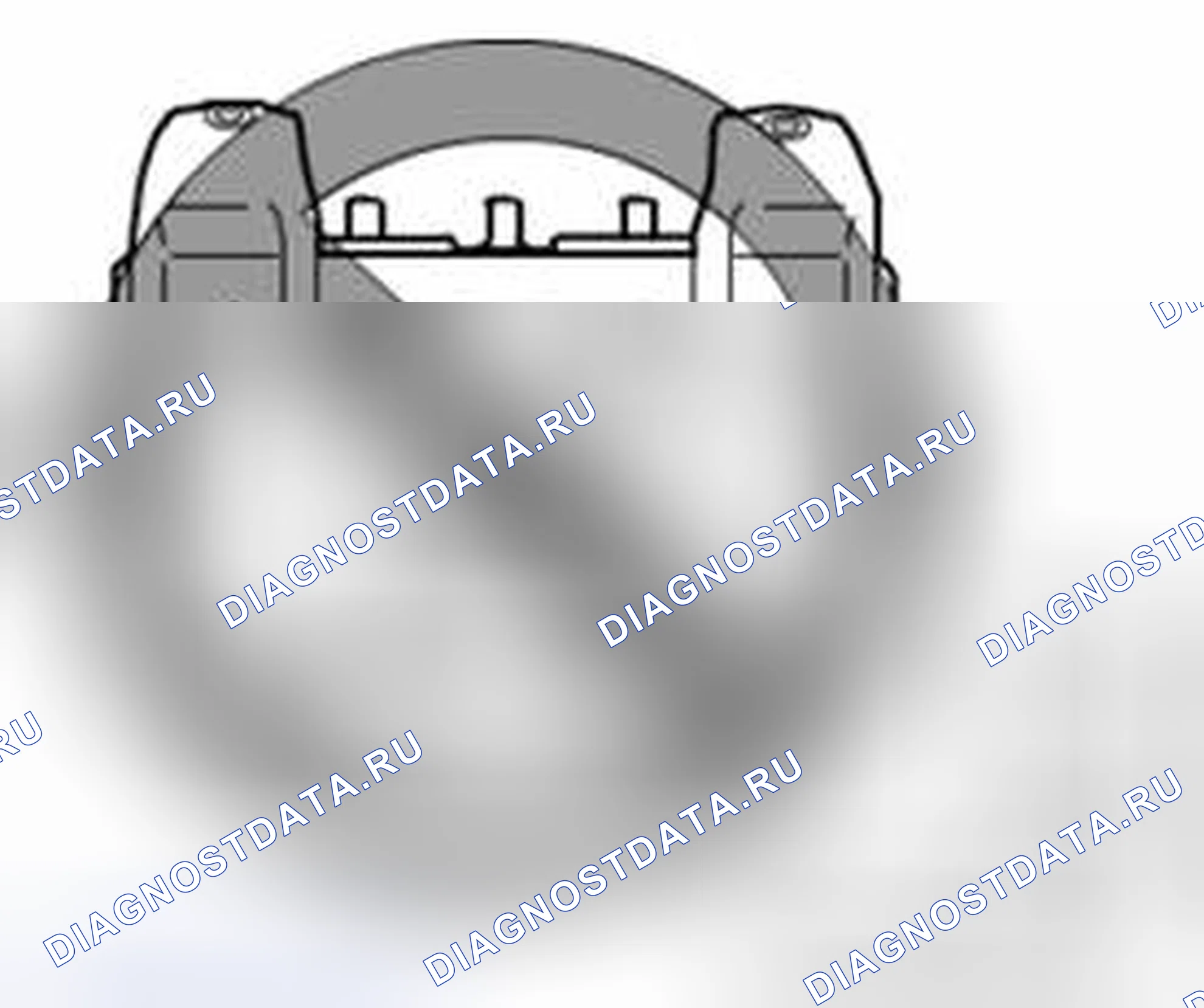 Рис. 282: Проверка пассажирского воздушного мешка (инфлятора). Suzuki SX4 I рестайлинг
