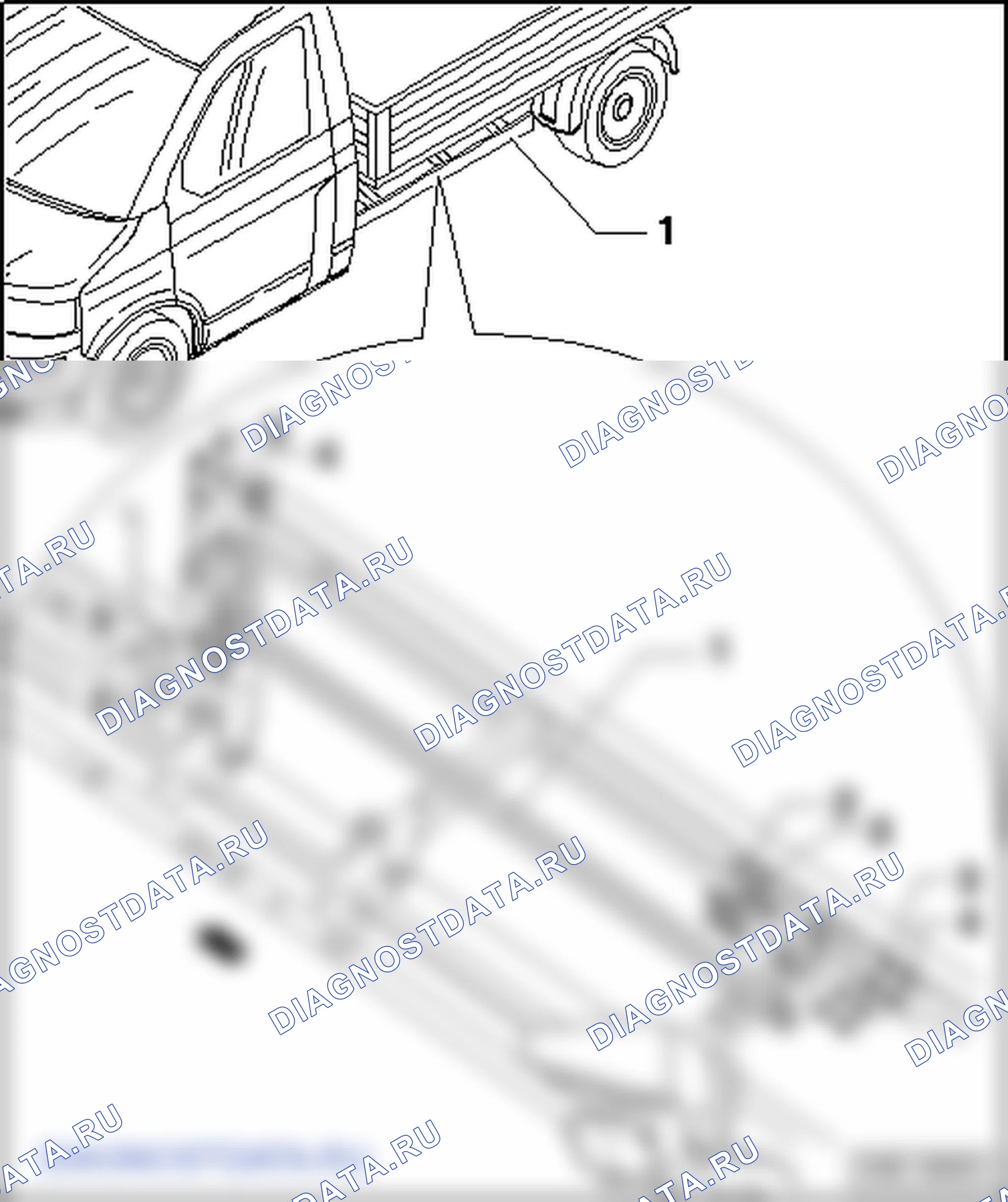 Бортовая грузовая платформа. Volkswagen Transporter T5