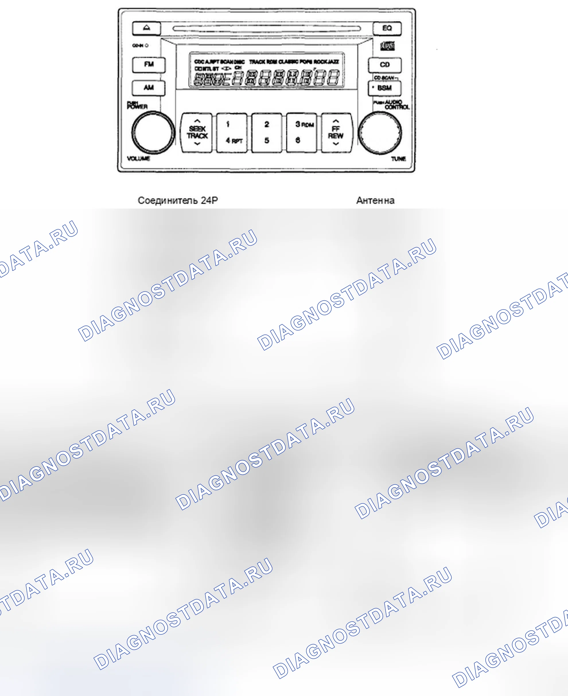 Рис. 21: AM / FM / CD (M445). Hyundai Accent III