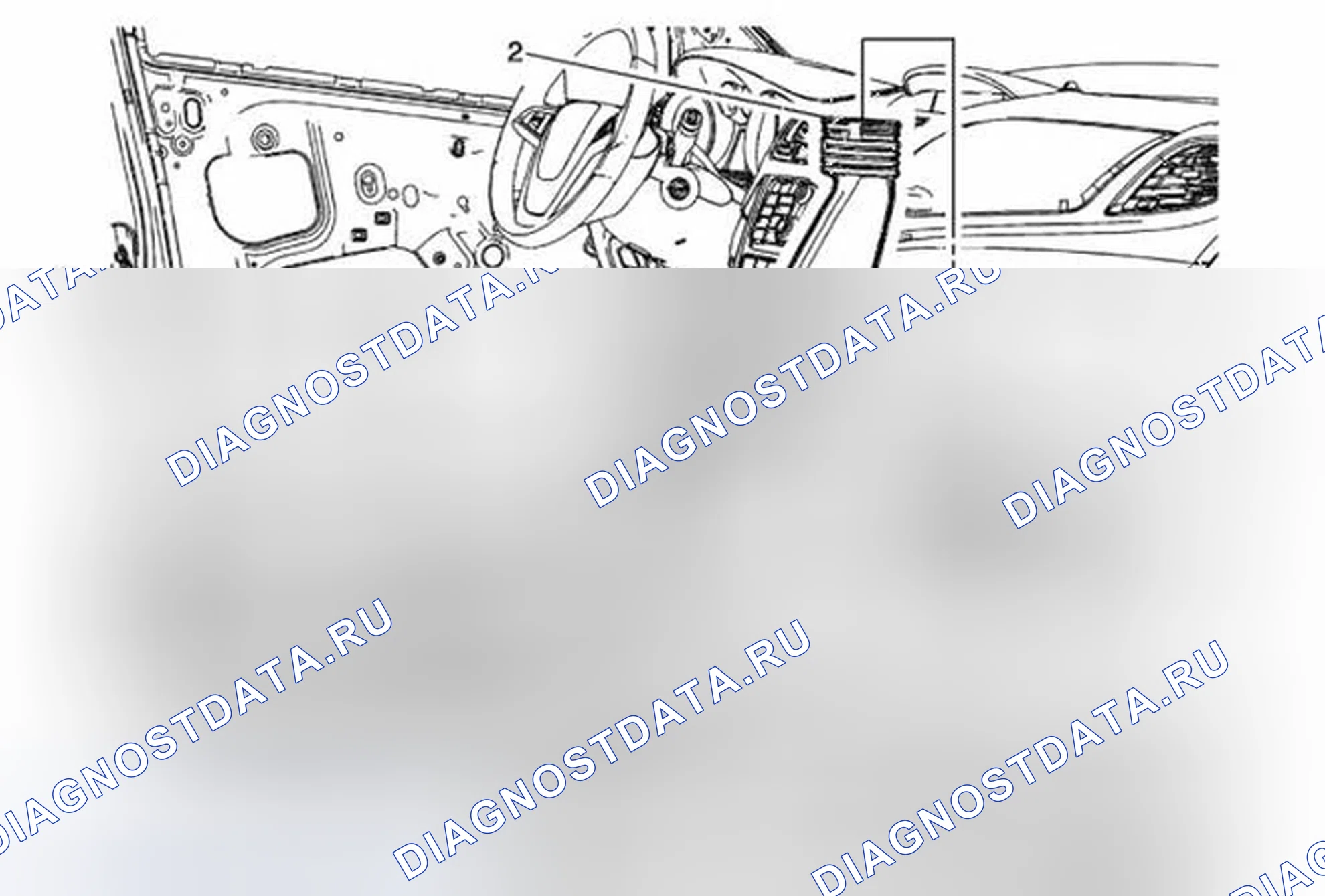 Рис. 42: Замена воздуховода на задней стороне пола - правая сторона. Buick Encore I