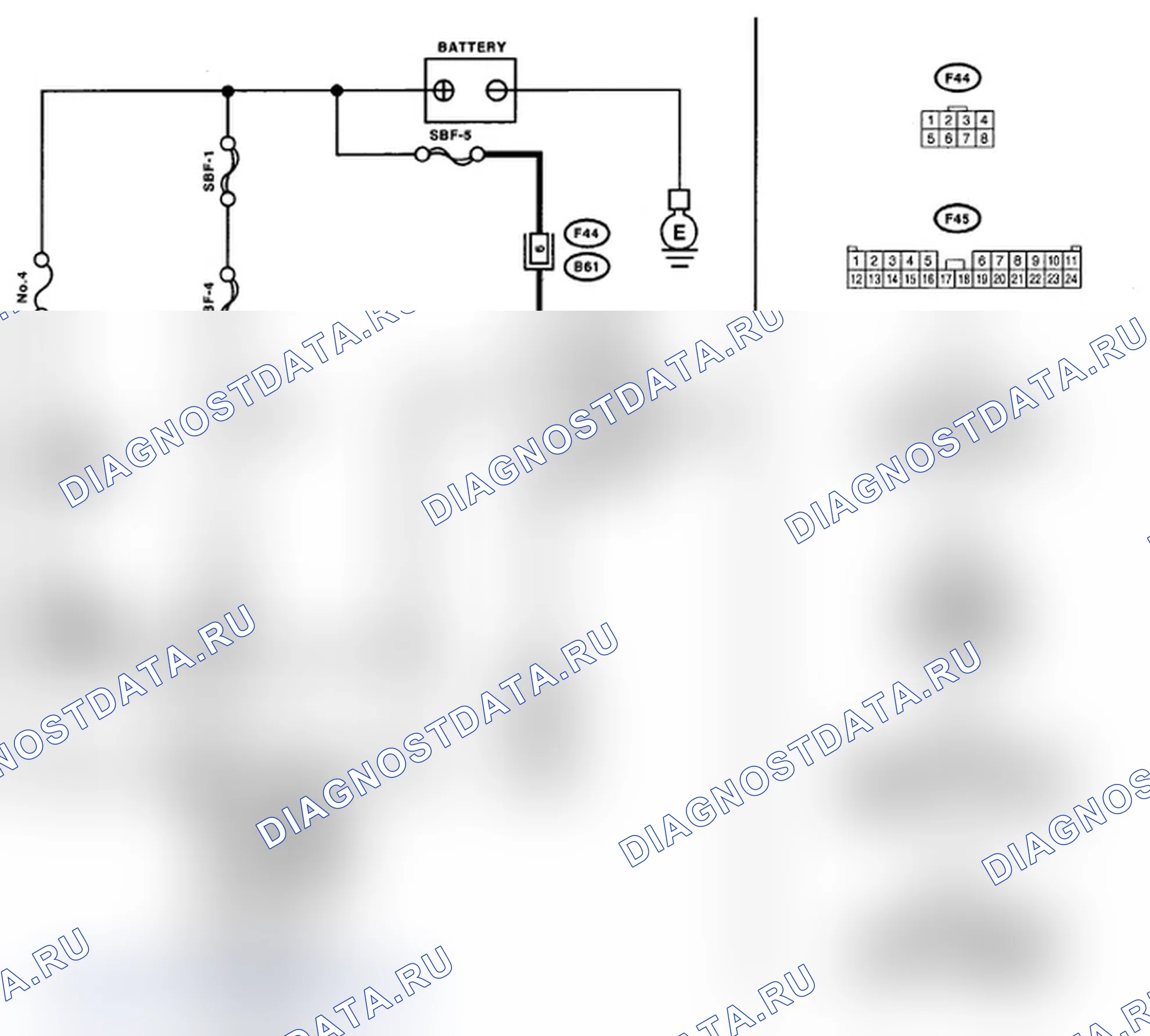 Рис. 23: Схема подключения монитора Subaru Select - модель Turbo. Subaru Impreza WRX STI GD рестайлинг 2