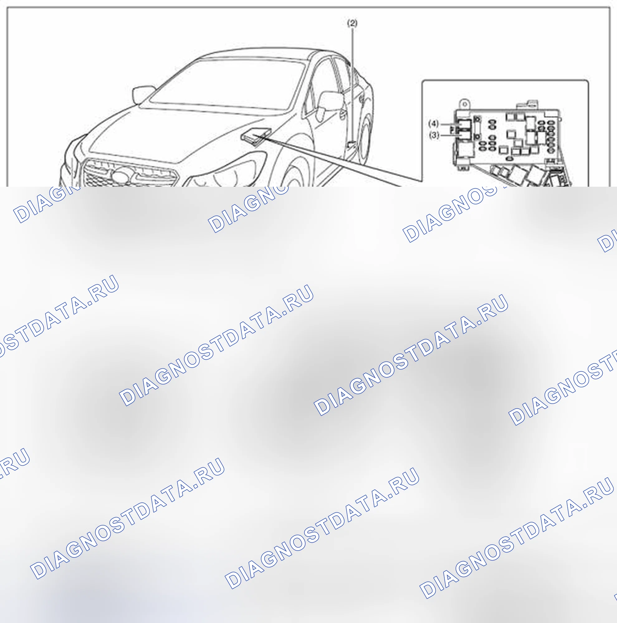 Рис. 118: РАСПОЛОЖЕНИЕ. Subaru Impreza GK