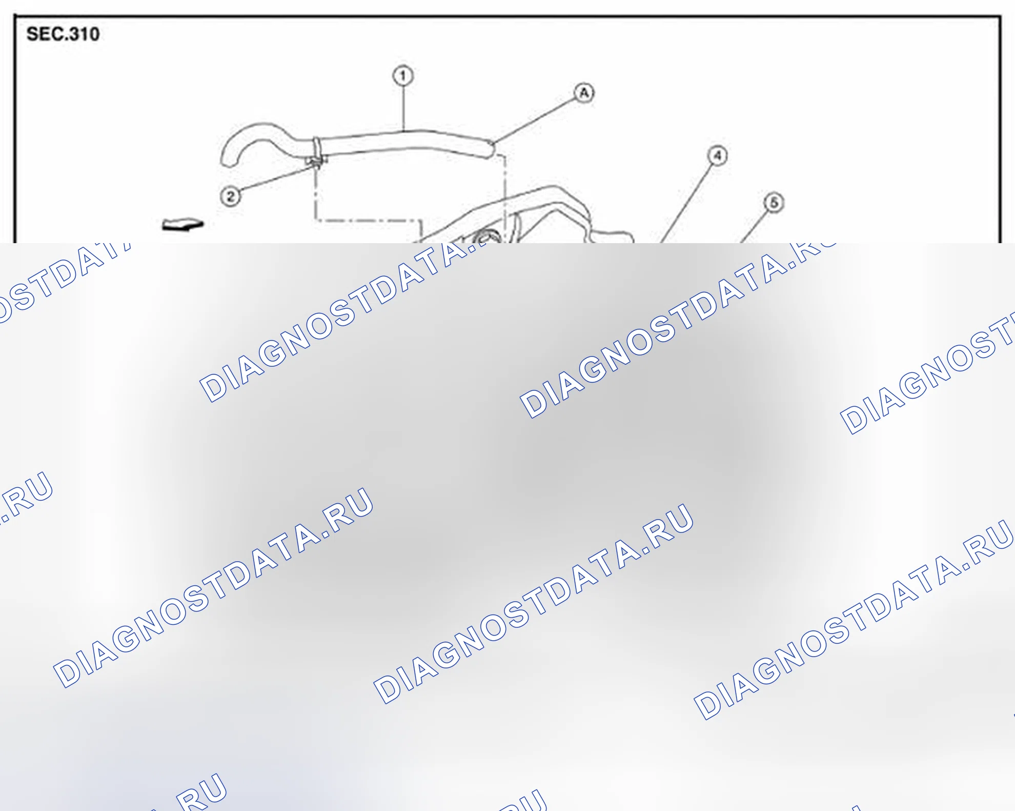 Рис. 337: Разнесенный вид. Nissan Altima L33