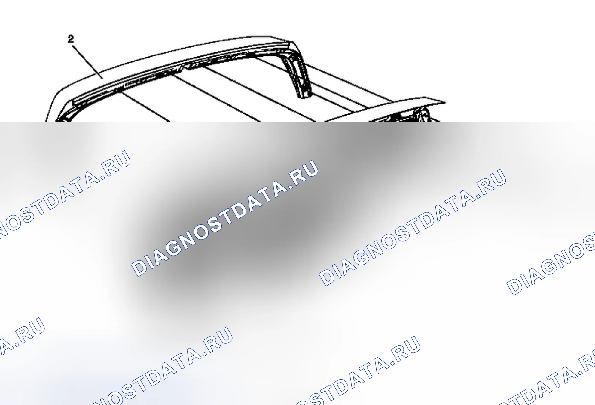Рис. 15: Замена заднего спойлера. Chevrolet Spark M300