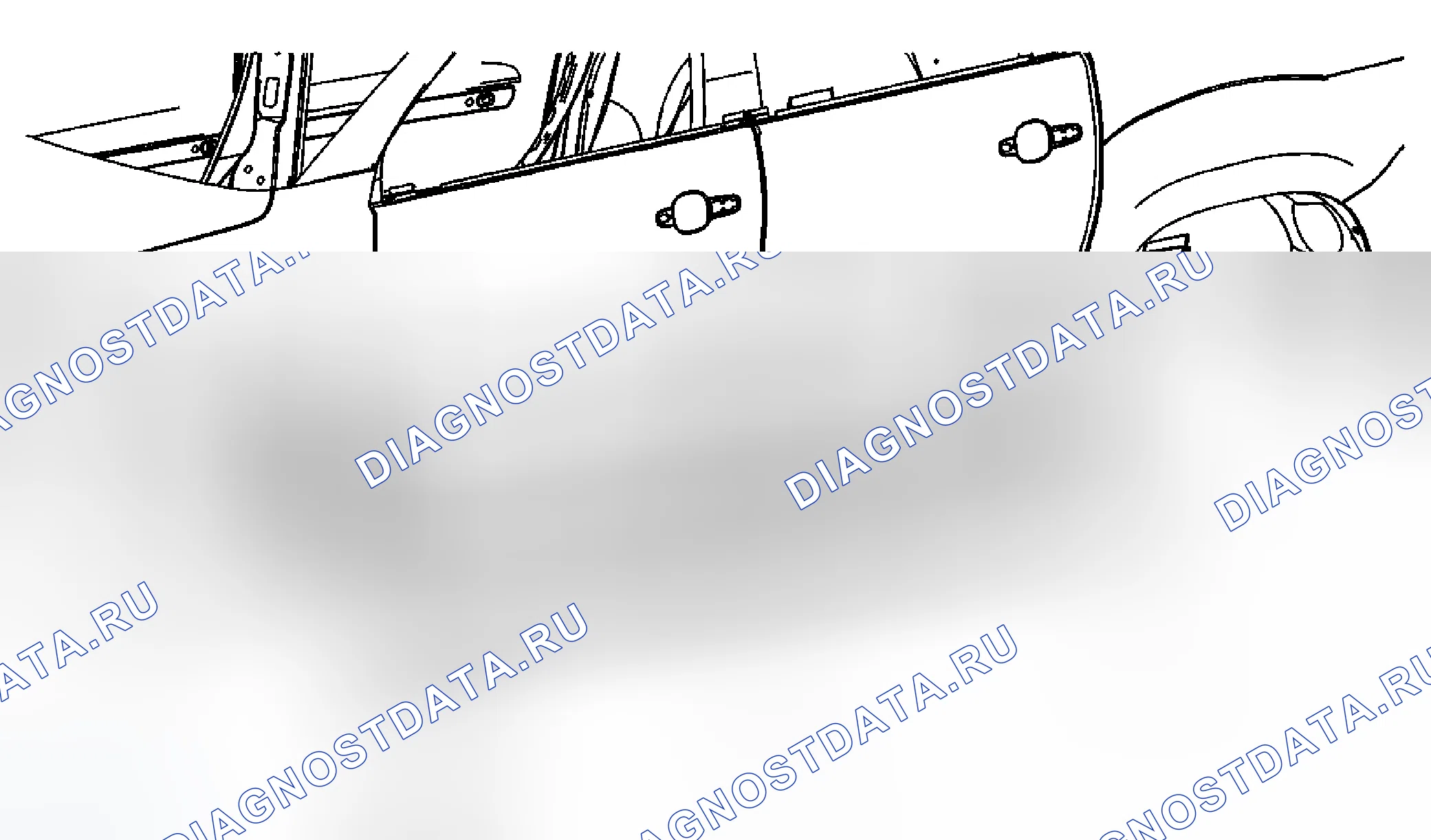 Рис. 10: Замена передней панели коромысла (OUTLOOK). Chevrolet Traverse I