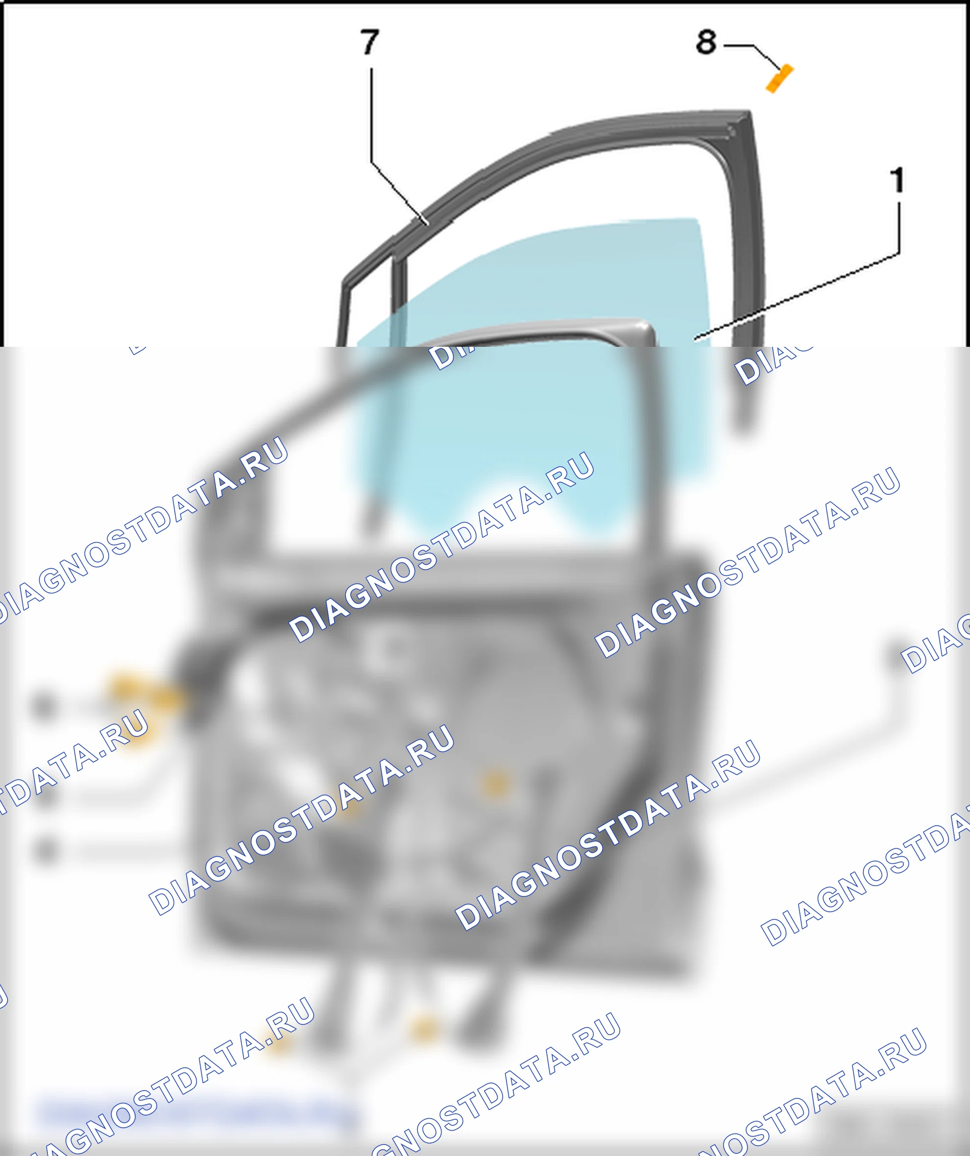 Детали дверей. SEAT Toledo Iv
