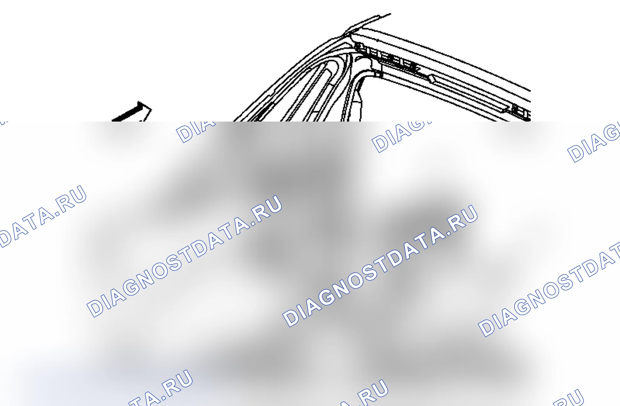 Рис. 15: Замена заднего дренажного канала со стороны кузова. Chevrolet Tahoe III