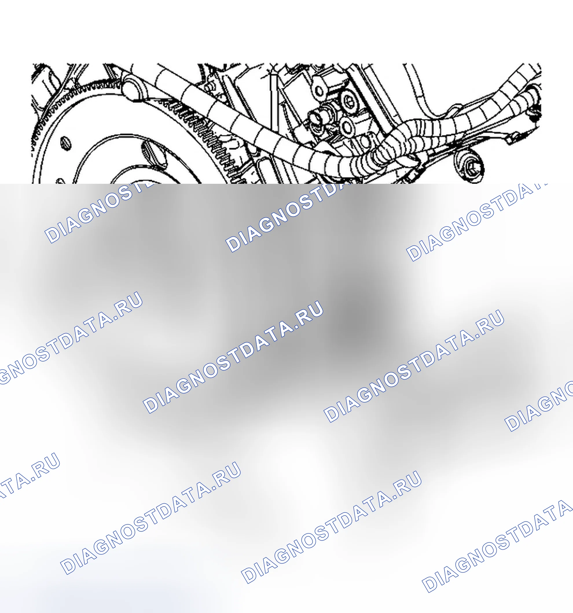 Рис. 152: Идентификация двигателя. Cadillac STS I рестайлинг