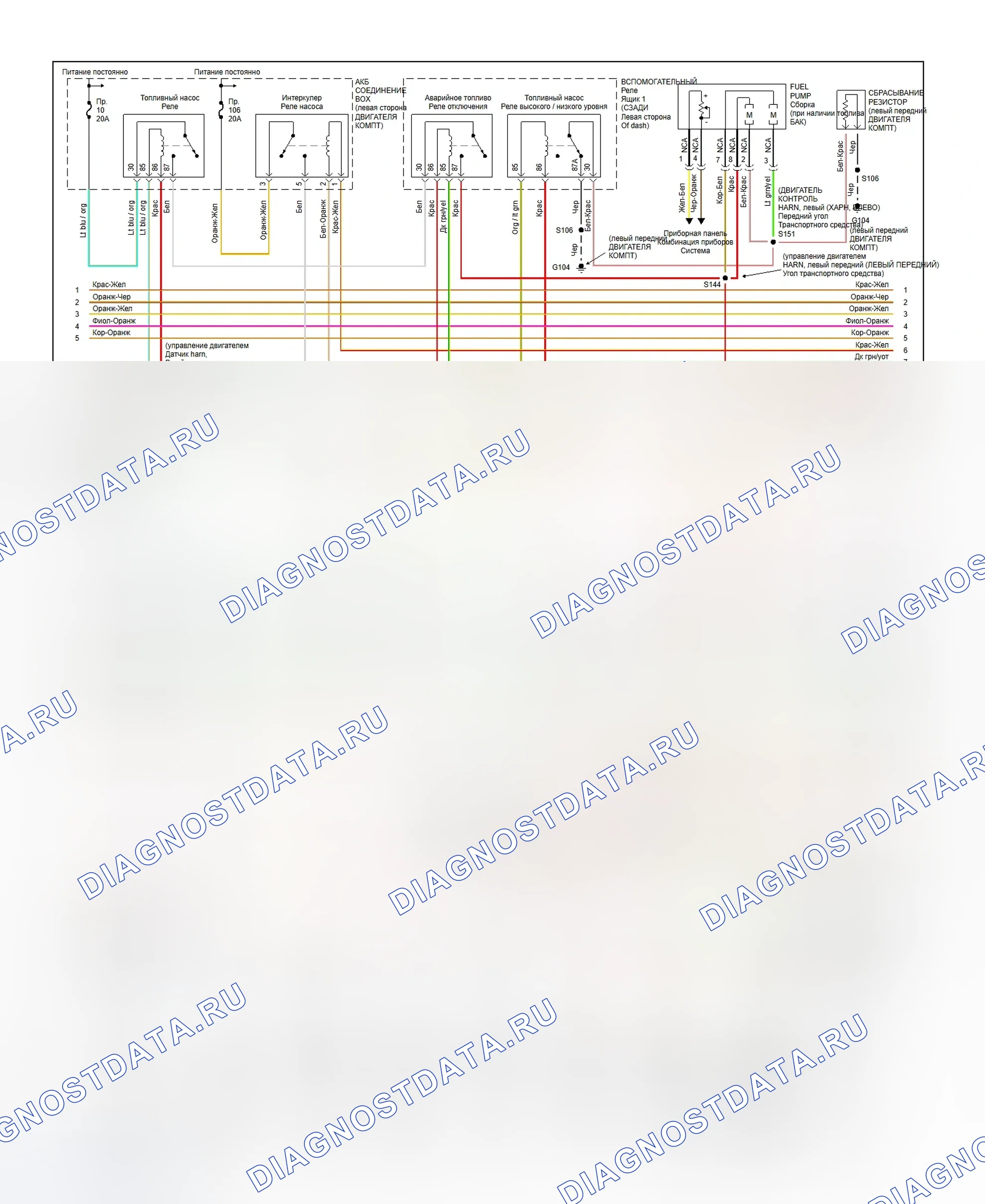 Рис. 147: электросхема блок управления силовым агрегатом (PCM) (блок управления силовым агрегатом) (пикап - F150-5,4 л с наддувом - 2 из 4). Ford Excursion I