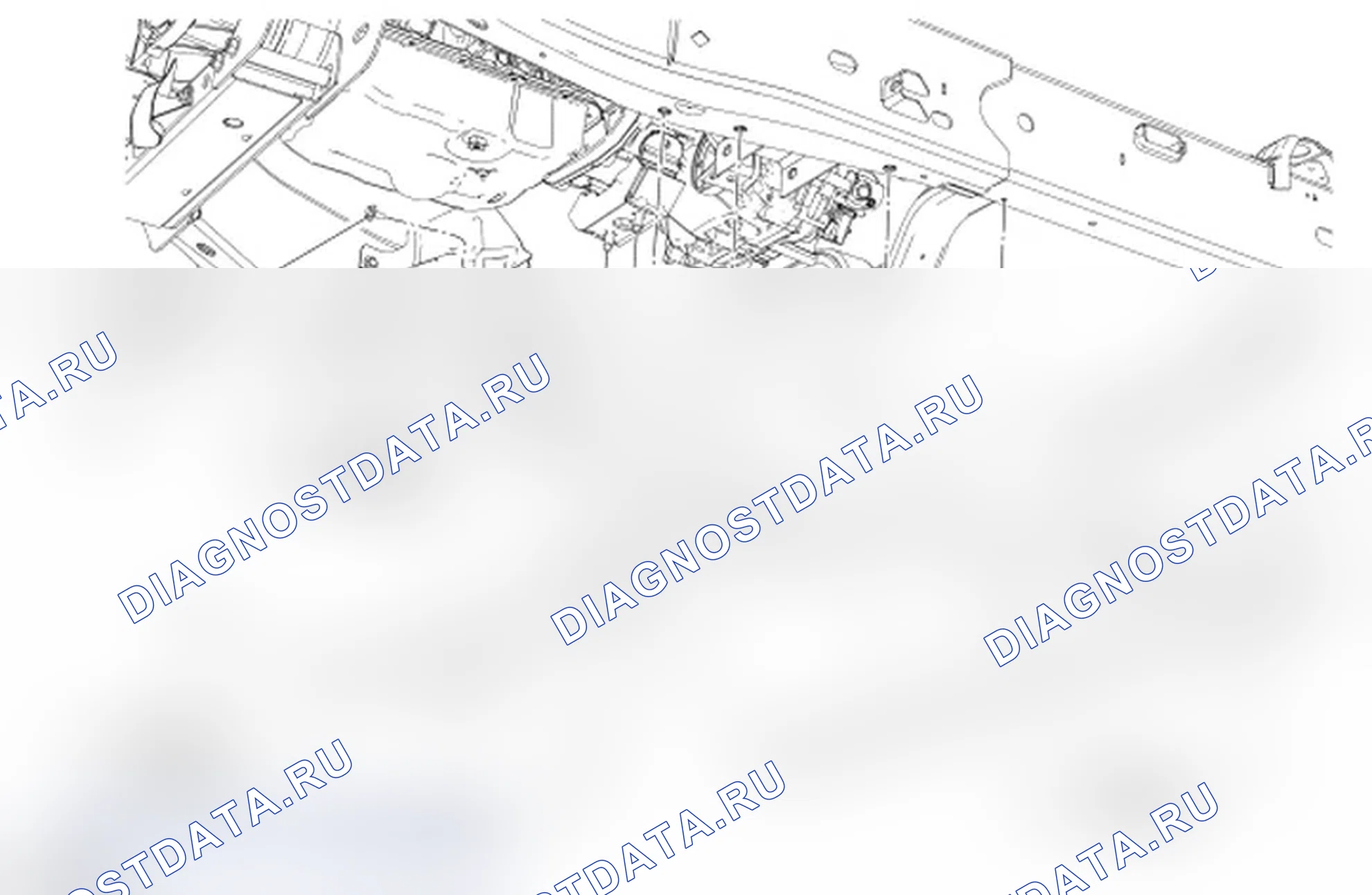 Рис. 18: Поперечина опоры трансмиссии. Ford Explorer IV