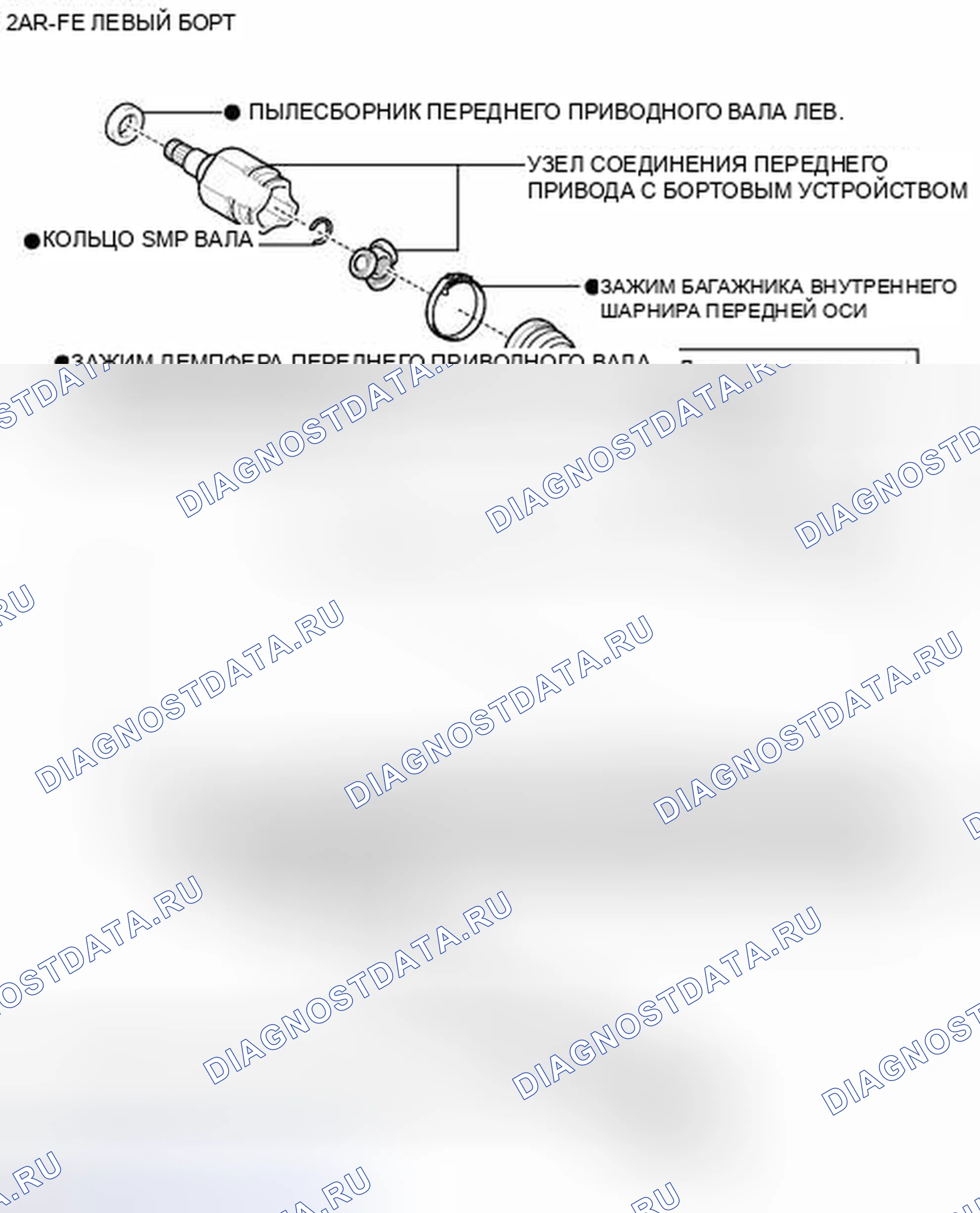 Рис. 81: ИЛЛЮСТРАЦИЯ. Toyota Camry XV40 рестайлинг