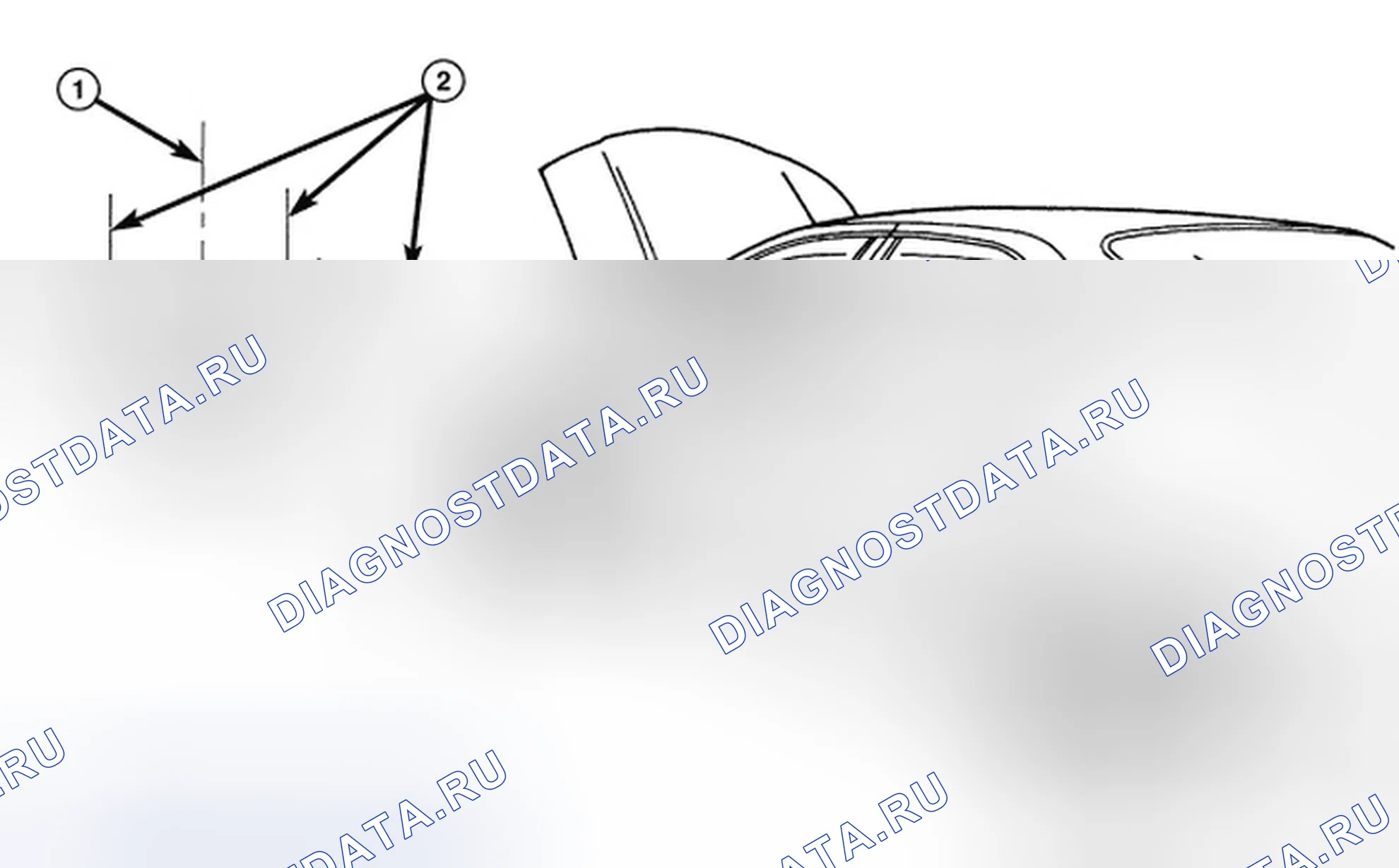 Рис. 1: ПОДГОТОВКА ЭКРАНА ЮСТИРОВКИ. Dodge Avenger II
