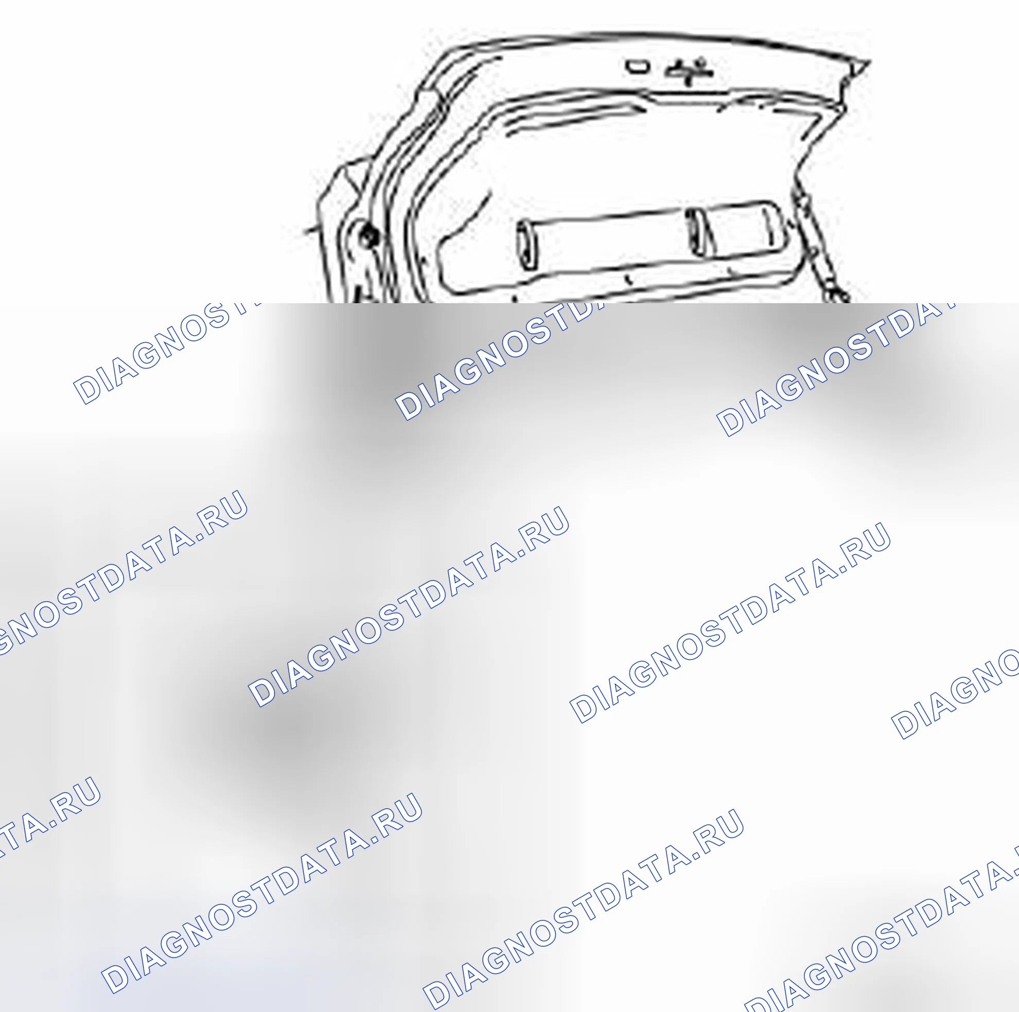 Рис. 108: Регулировка задней части крышки багажника. Kia Picanto III