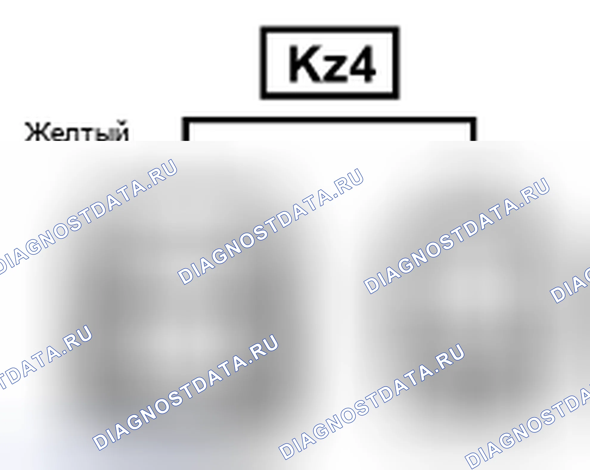 Рис. 904: Вид с торца линейного соединителя (Kz4). Toyota Land Cruiser 200