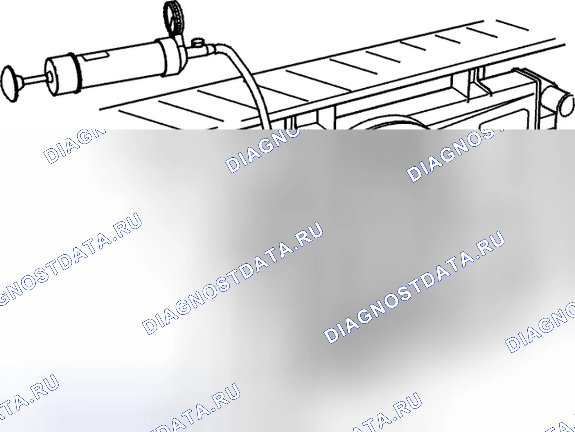 Рис. 94: Проверка клапана продувки канистры. Volvo C70 I