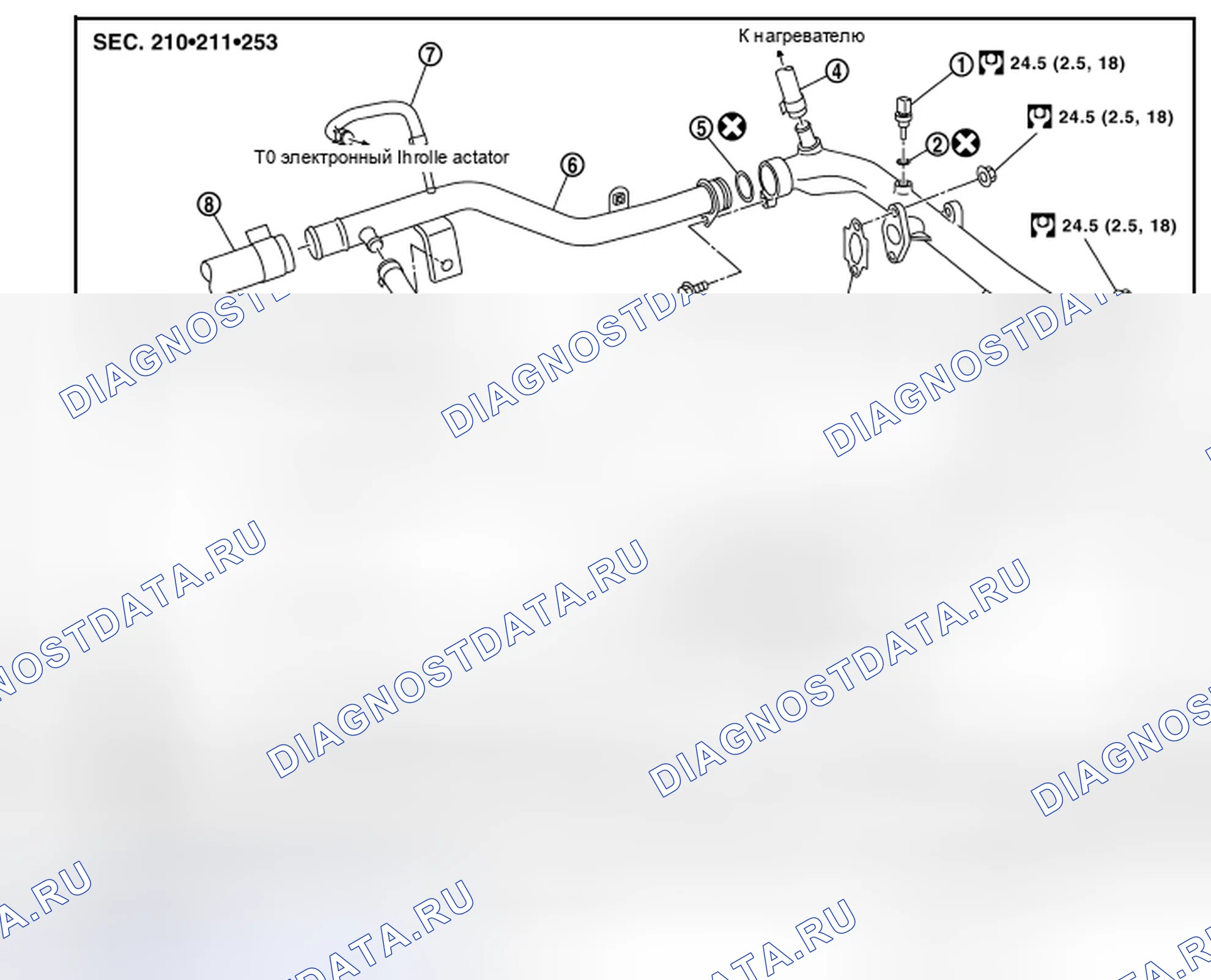 Рис. 9: Разнесенный вид. Nissan Pathfinder III рестайлинг