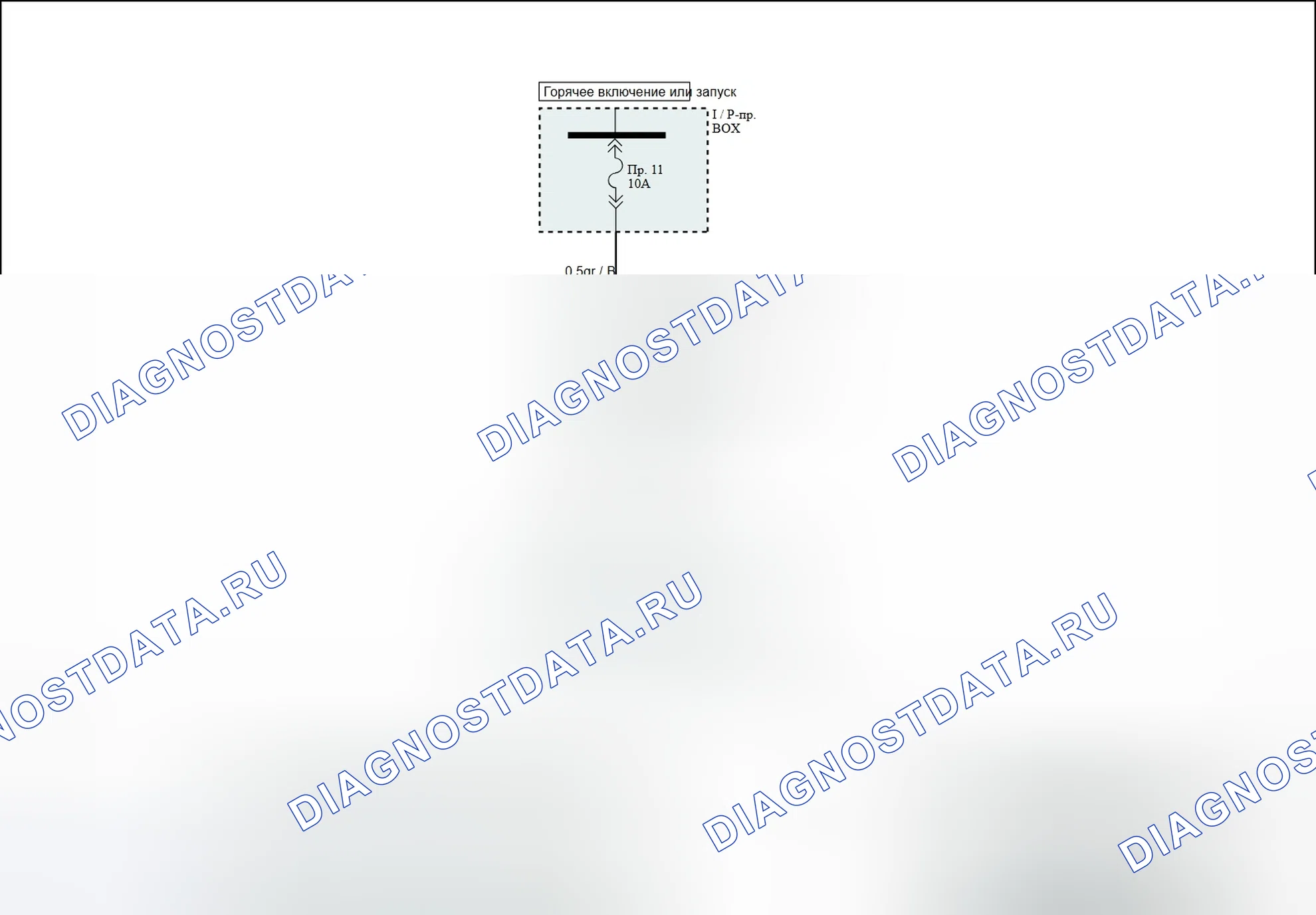B2500: Отказ предупредительной лампы. Hyundai H-1 A1