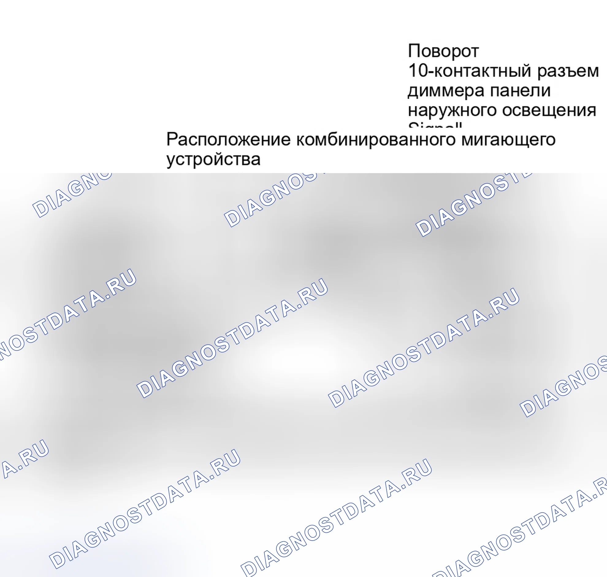 Рис. 23: Расположение многофункциональных разъемов. Chrysler Cirrus I