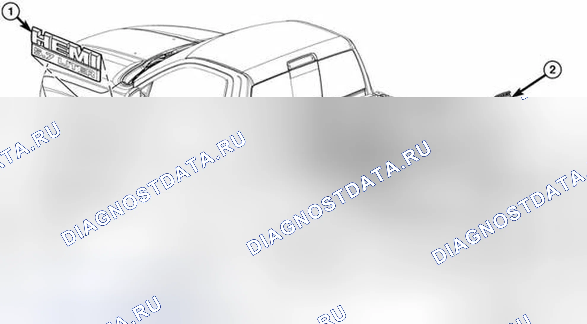 Рис. 320: ДЕМОНТАЖ. RAM Pickup 3500 