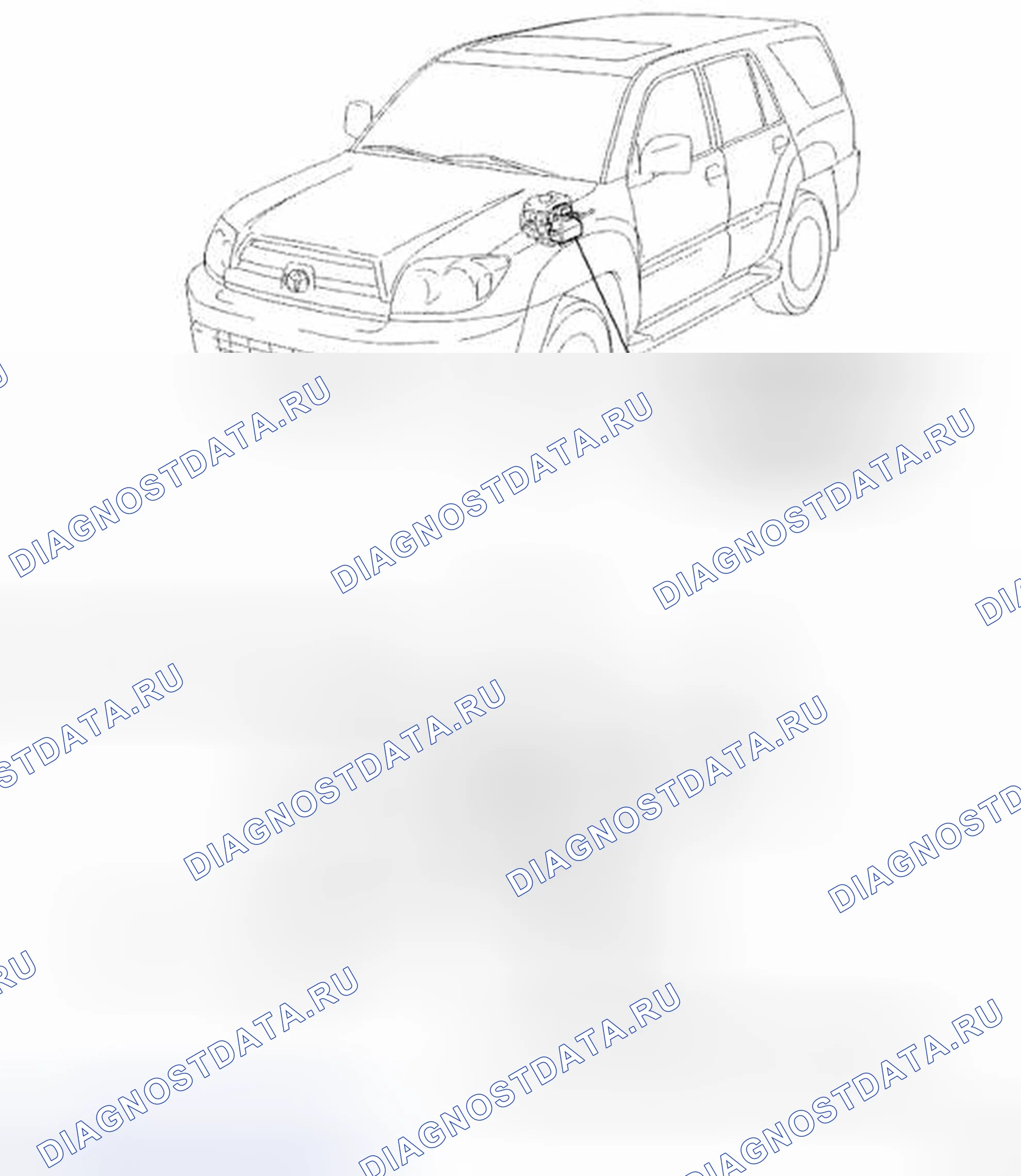 Рис. 5: РАСПОЛОЖЕНИЕ ДЕТАЛЕЙ. Toyota 4Runner IV рестайлинг