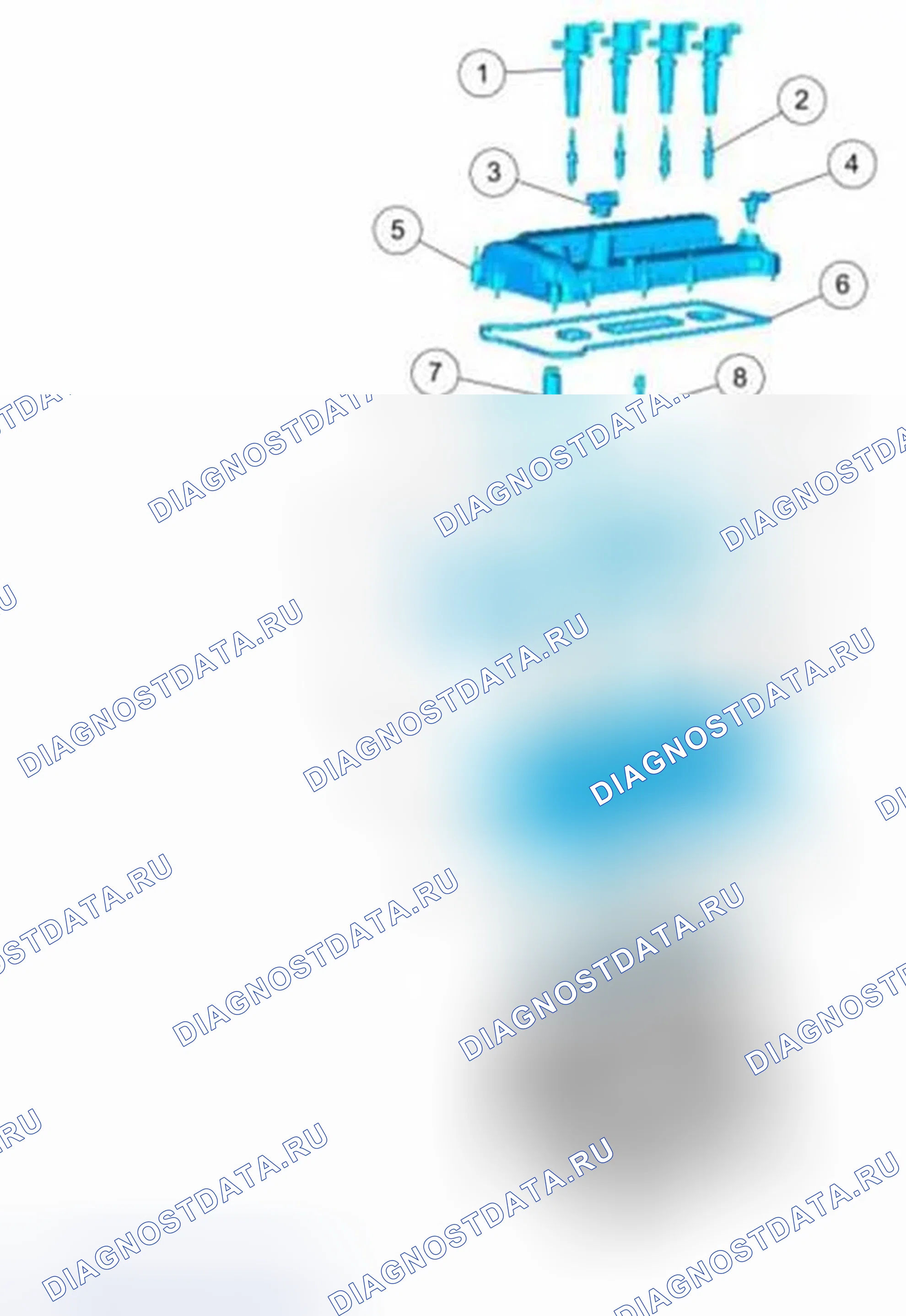 Рис. 212: Головка цилиндра. Ford C-MAX II