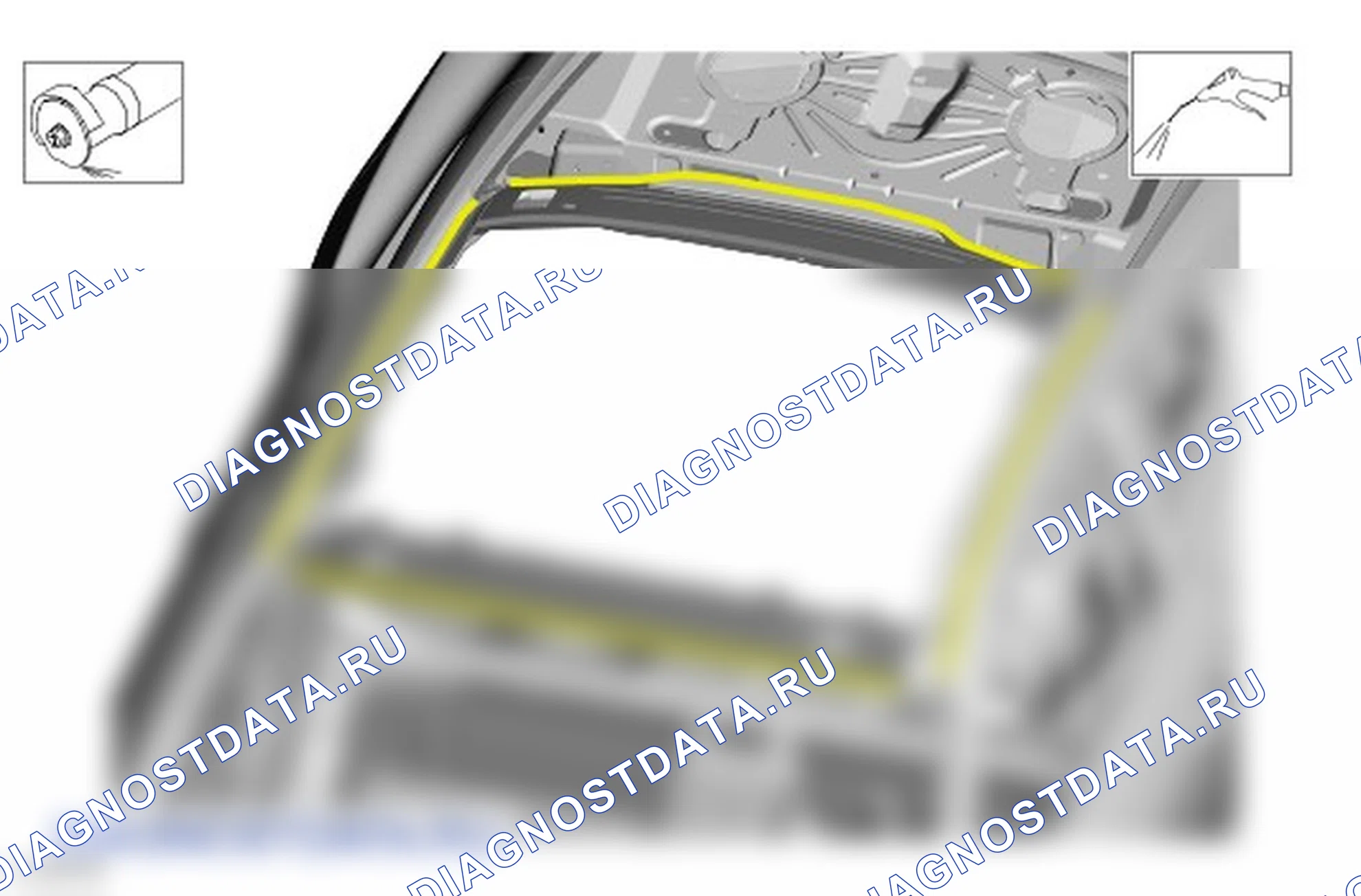 Как снять и установить Панель крыши. Ford Mustang VI