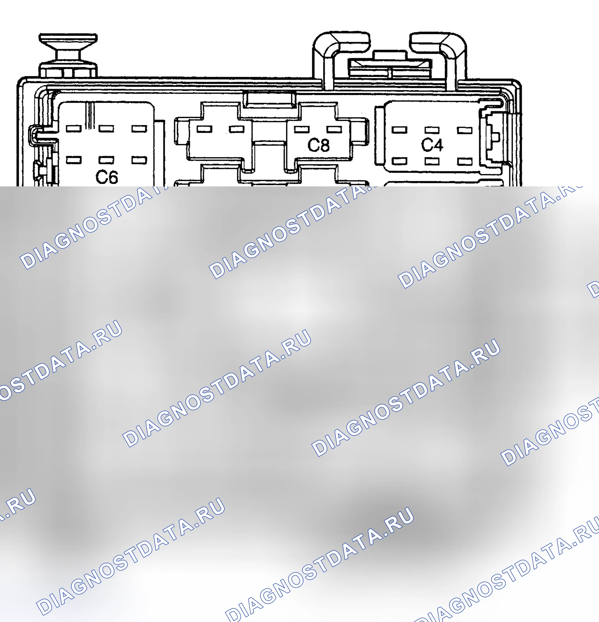 Рис. 3: СОЕДИНИТЕЛЬНЫЙ БЛОК ЭЛЕКТРОПРОВОДКИ КУЗОВА. GMC Sierra 2500 HD GMT800 early