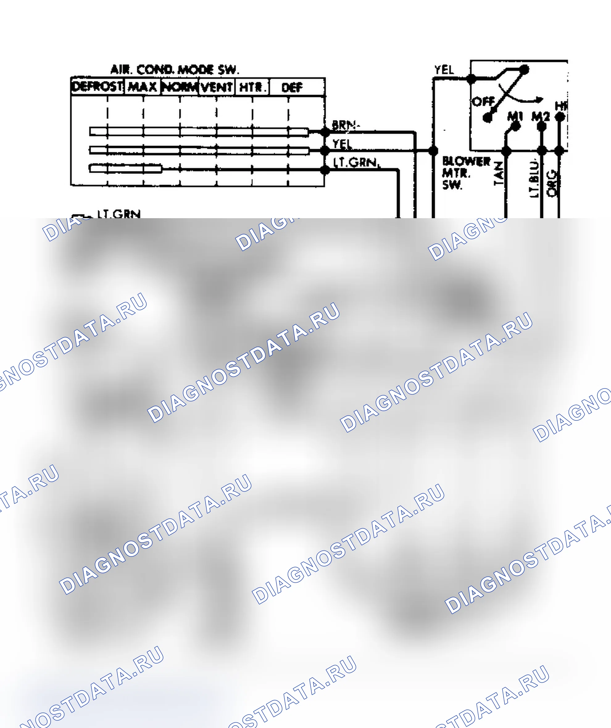 Рис. 47: Схема подключения Corvette кондиционер. Chevrolet Cavalier I
