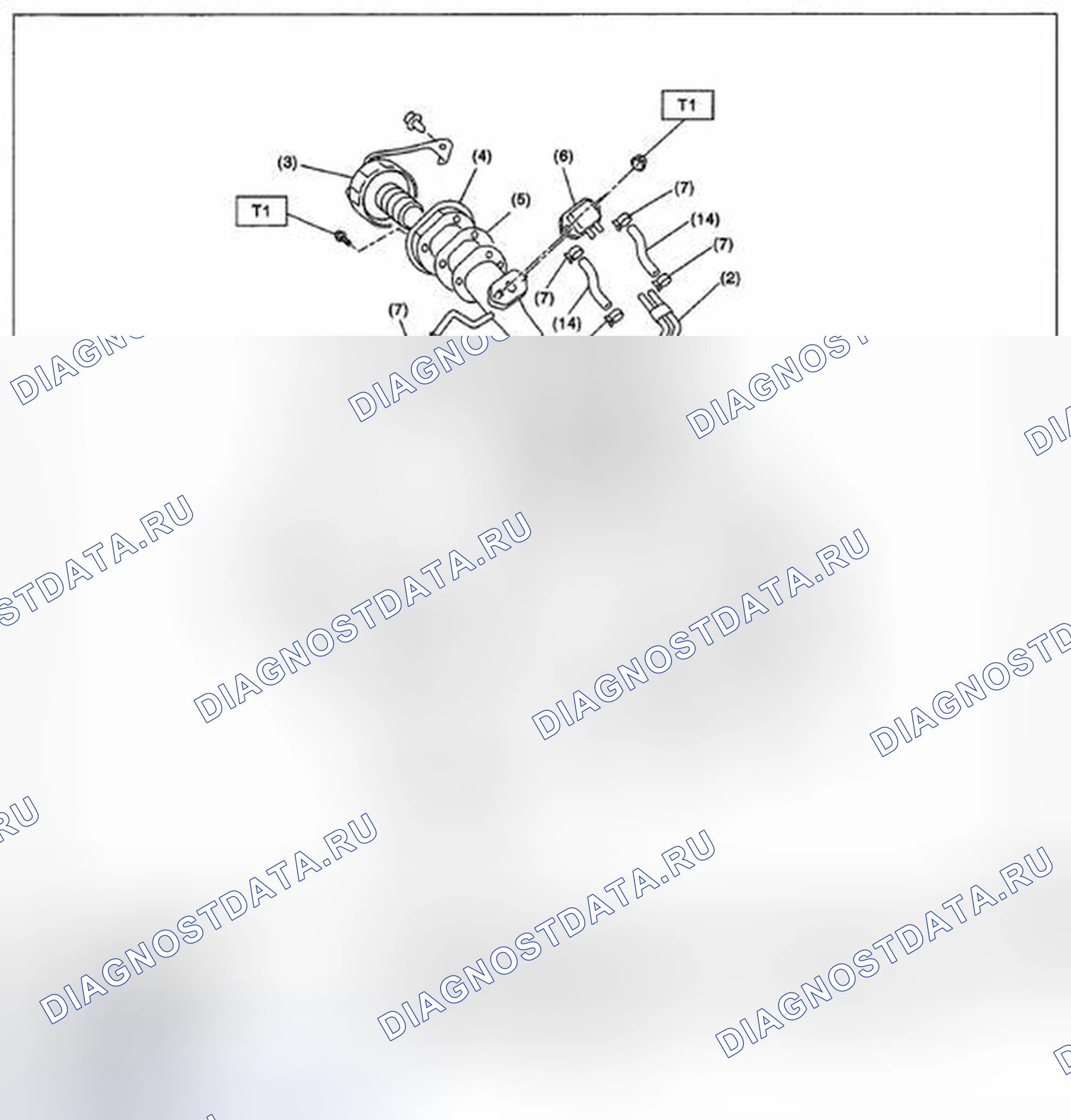Рис. 317: ТОПЛИВОЗАПРАВОЧНАЯ ТРУБА. Subaru Impreza GH