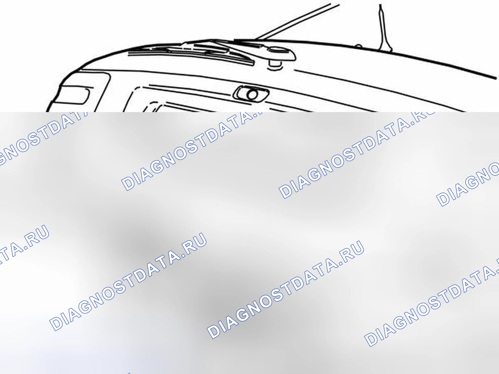 Рис. 26: Установка хромированного профиля. Volvo V40 I рестайлинг