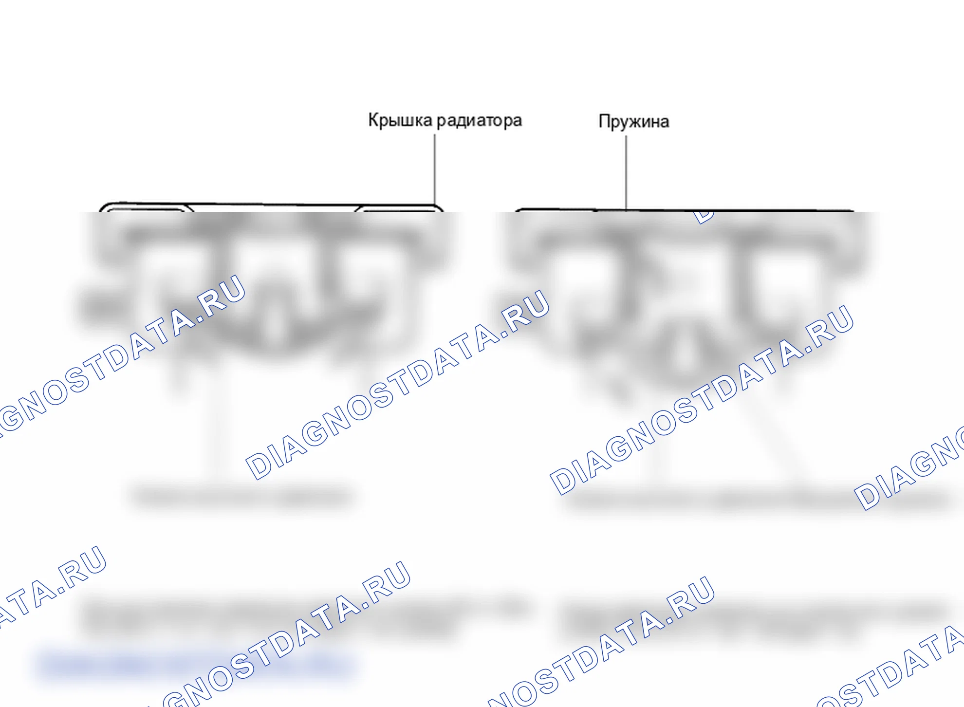 Детали крышки радиатора. Hyundai Atos MX