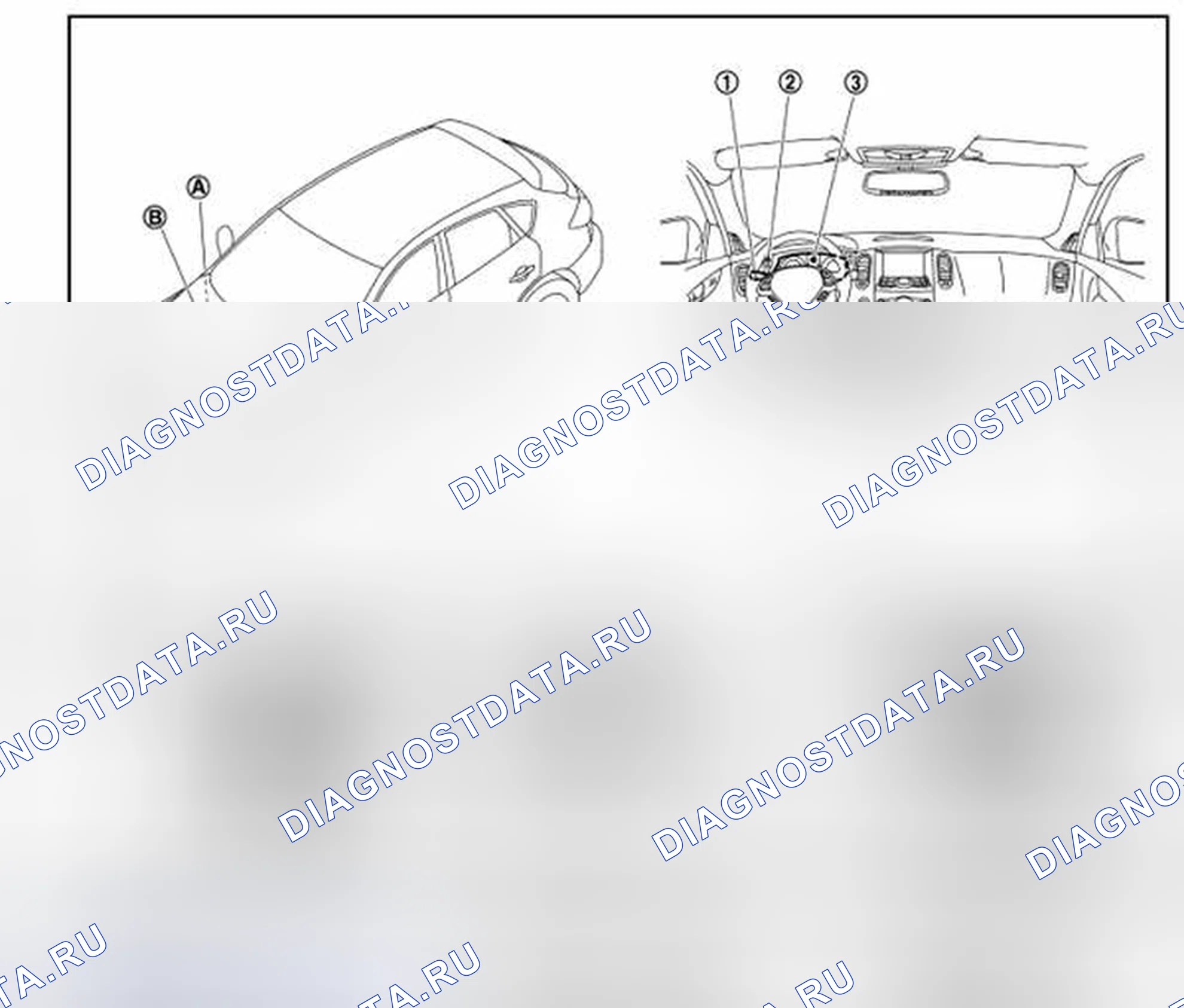 Рис. 22: Расположение компонентов. Infiniti EX37 I