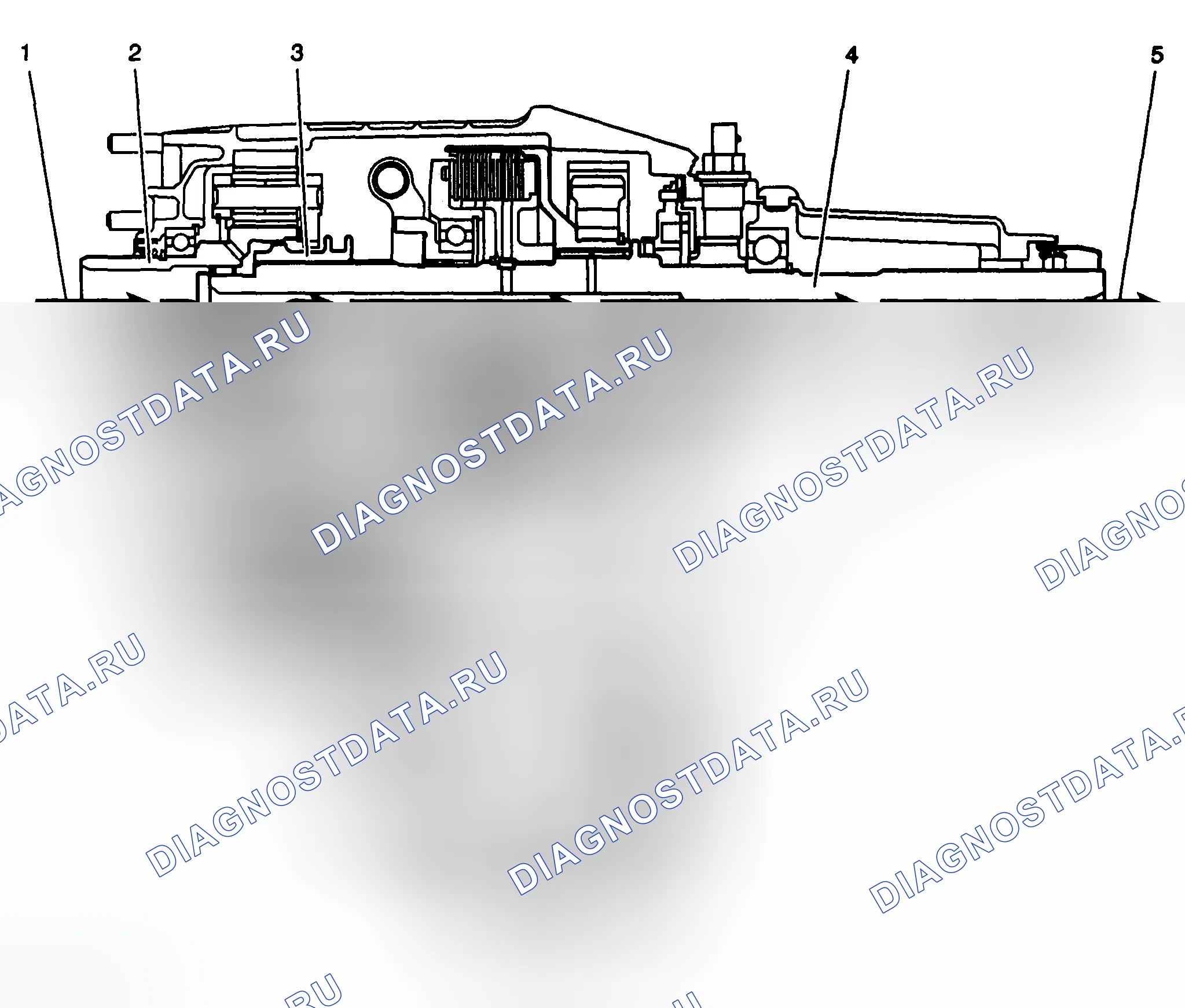 Рис. 541: Поток мощности 2WD. Chevrolet Silverado 1500 HD 