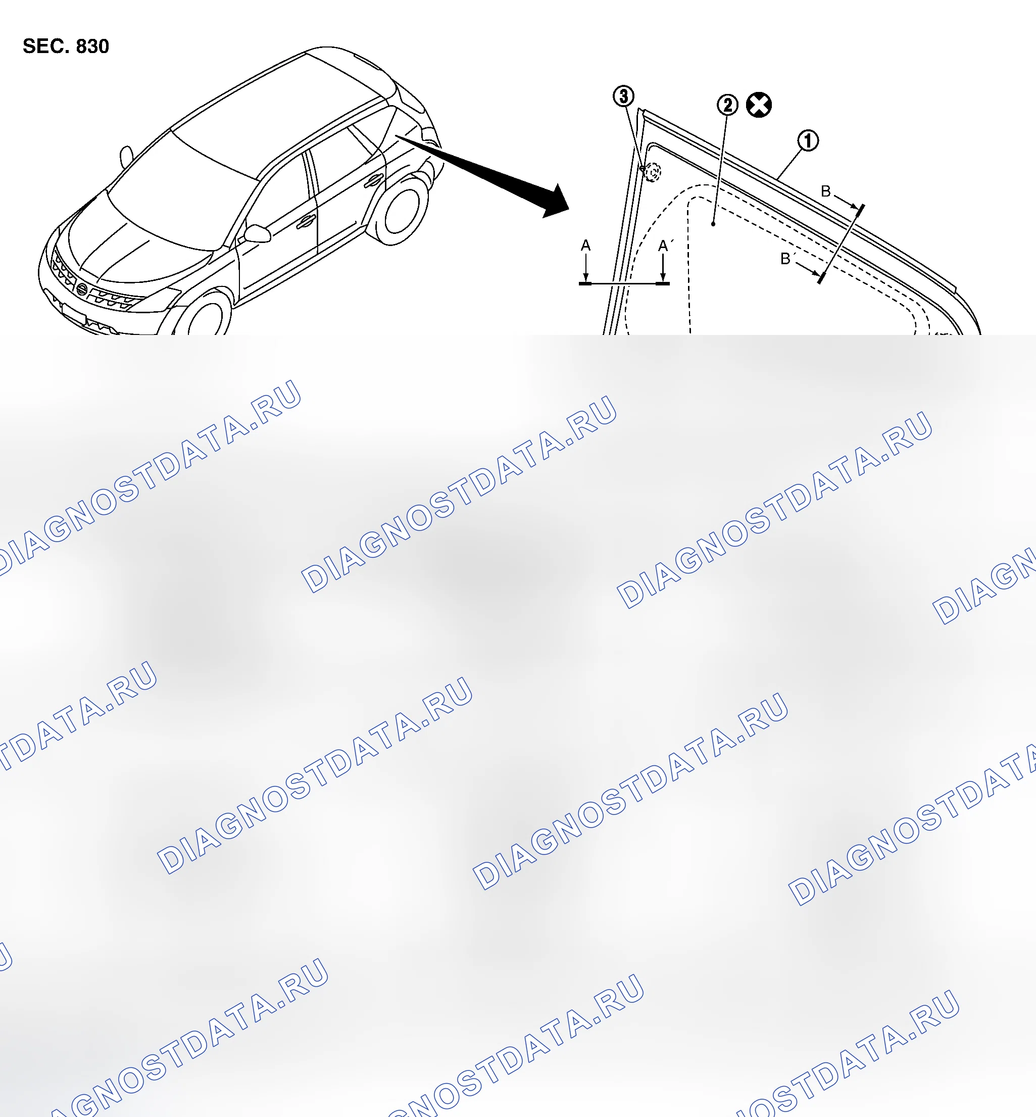 Рис. 20: Демонтаж и монтаж. Nissan Murano Z50