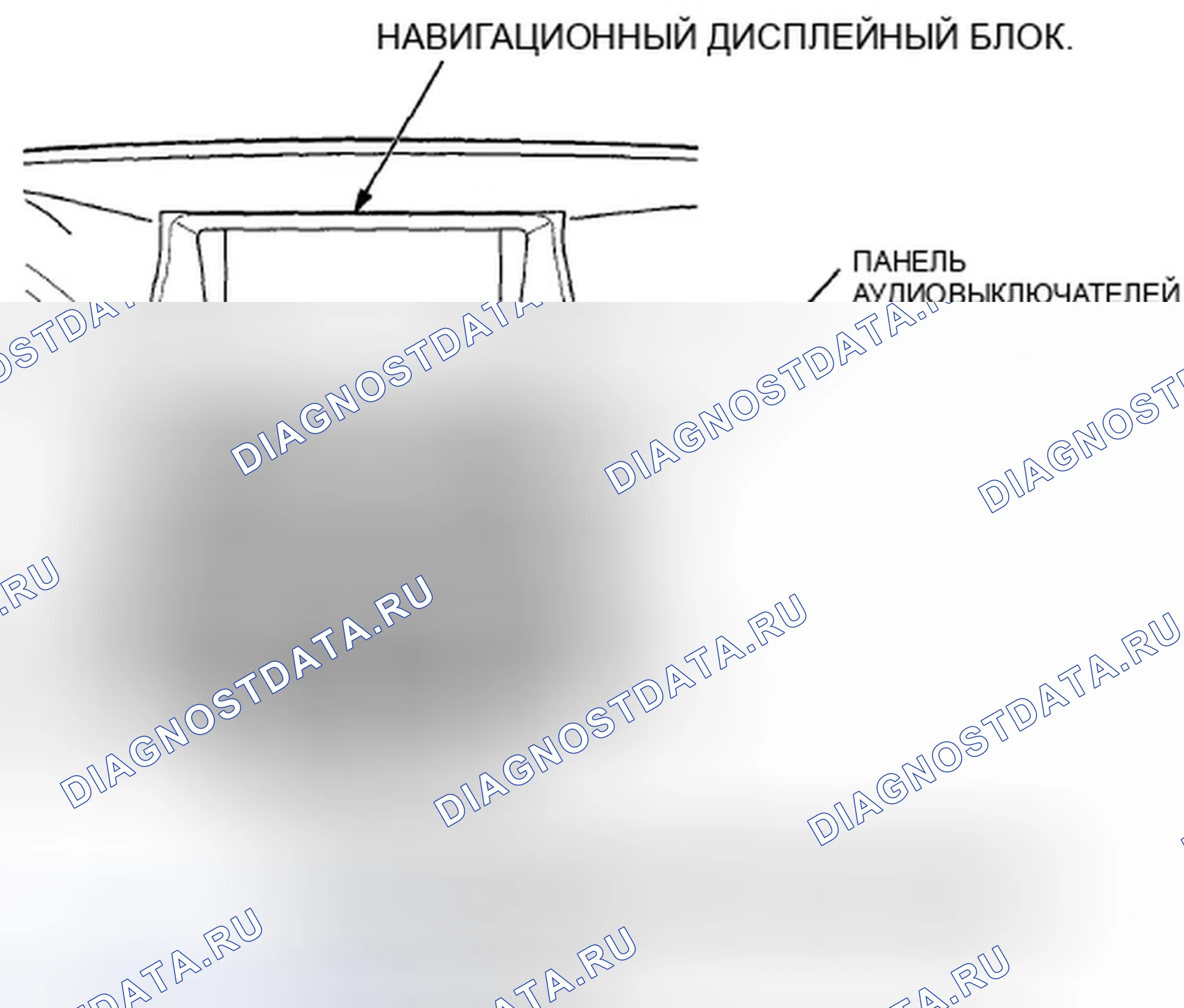 Рис. 21: Навигационный дисплей. Honda Accord VIII