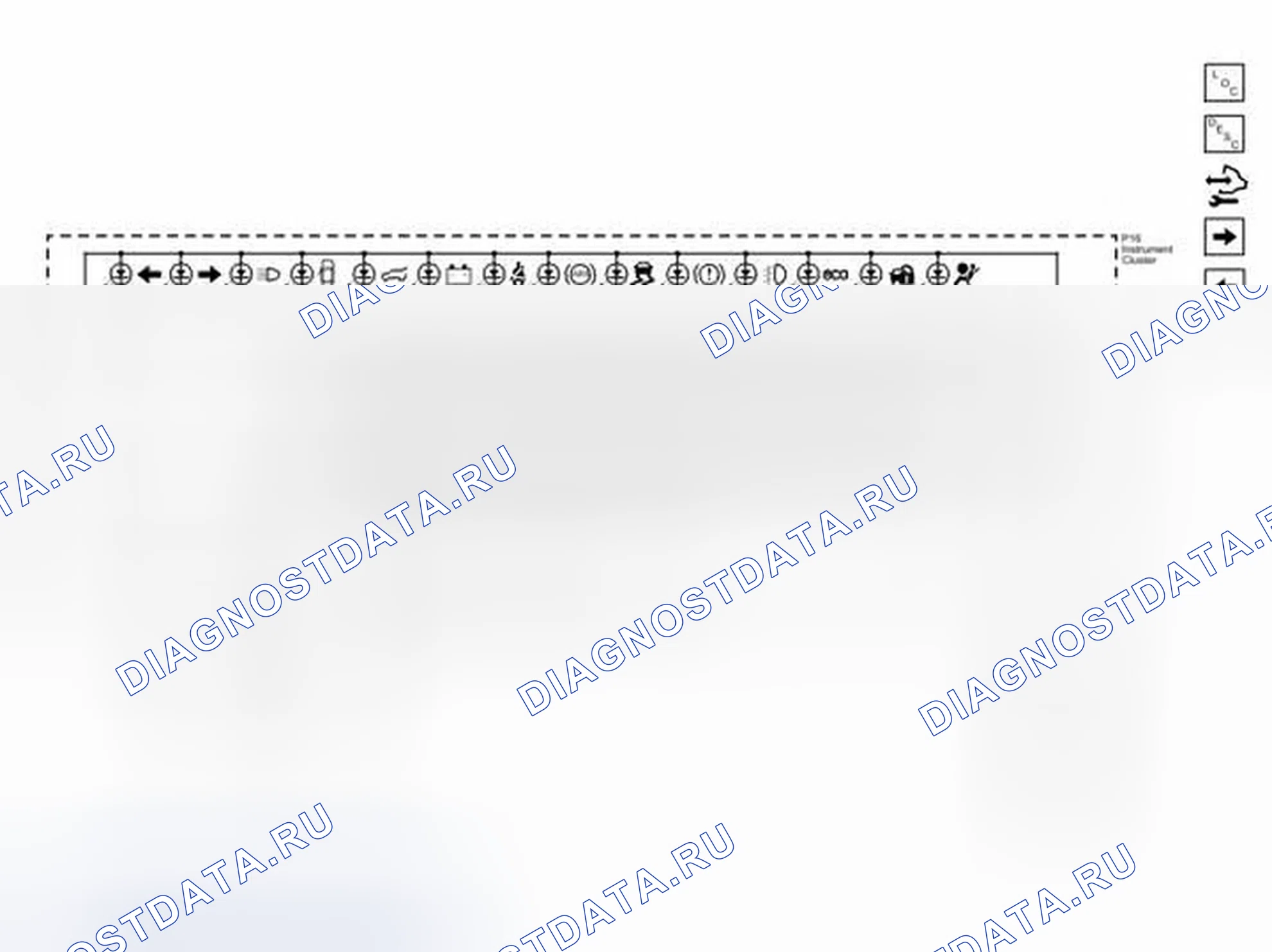 Рис. 2: Схемы подключения индикаторов. Chevrolet Captiva I рестайлинг 2