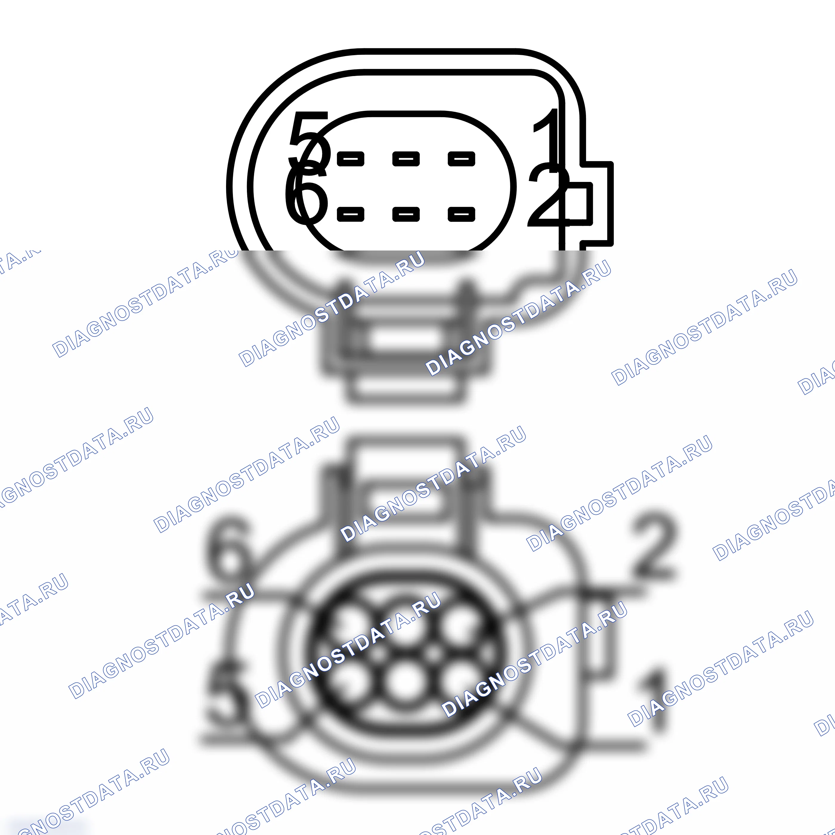 Распиновка разъёма 1J0 973 713 G — внешний вид и расположение контактов. Porsche Cayenne II