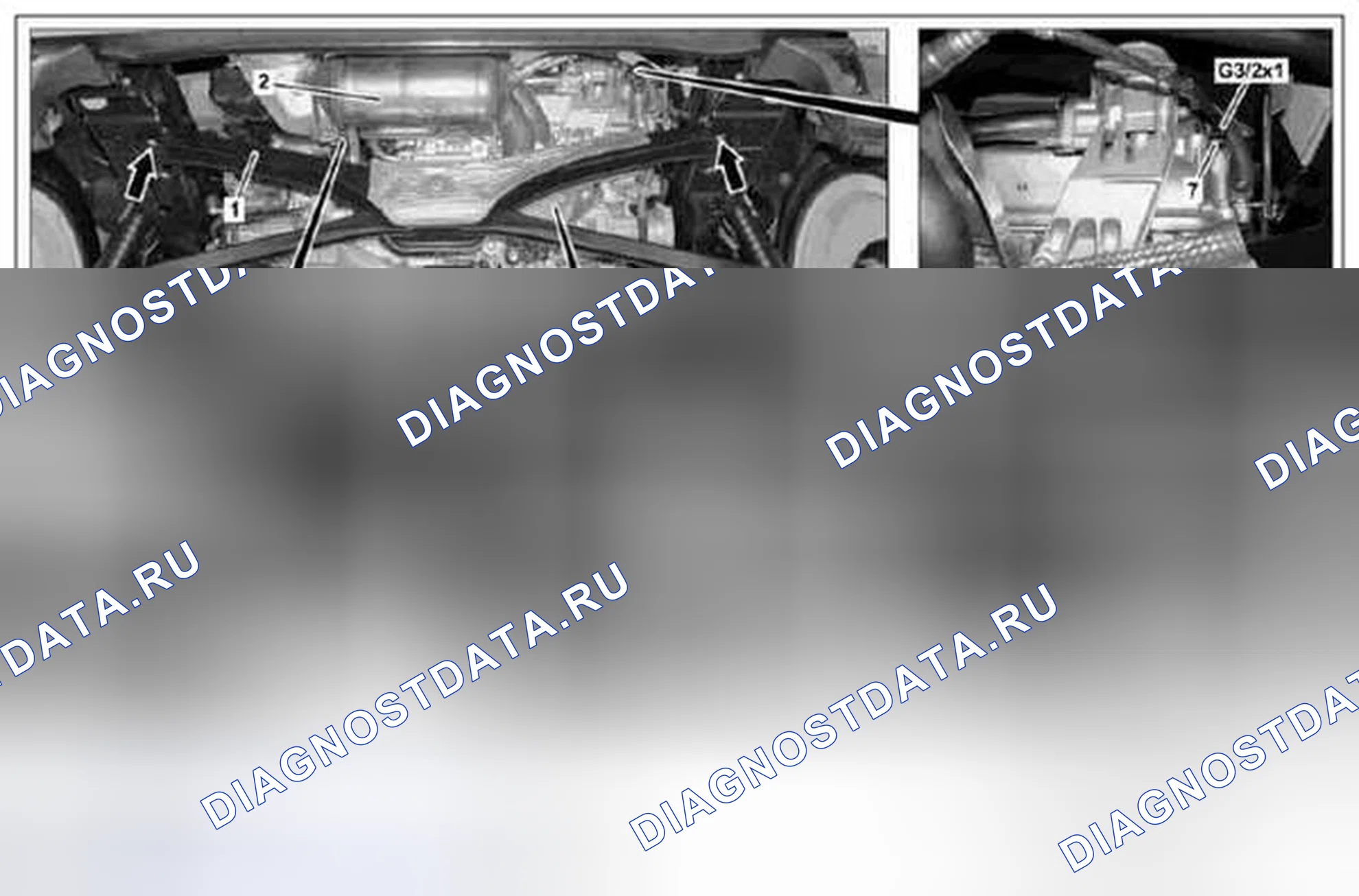 Рис. 5: Демонтаж / монтаж каталитического нейтрализатора - AR49.10-P-5500MCU. Kia Soul I