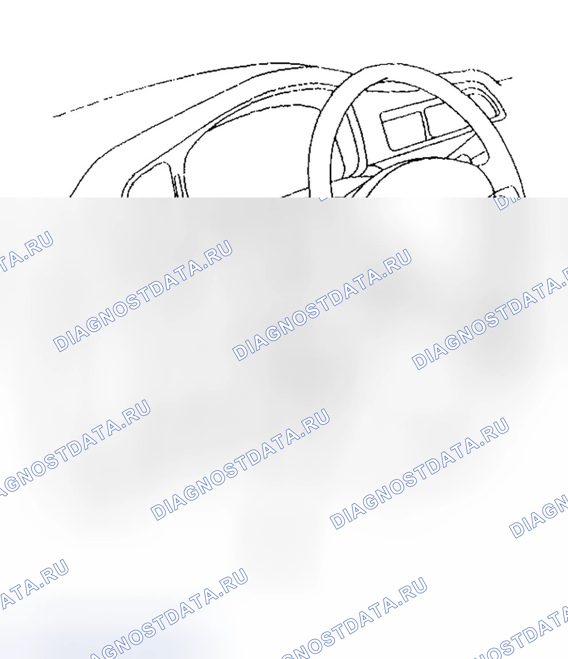 Рис. 240: Расположение соединителя канала передачи данных. Honda Odyssey II