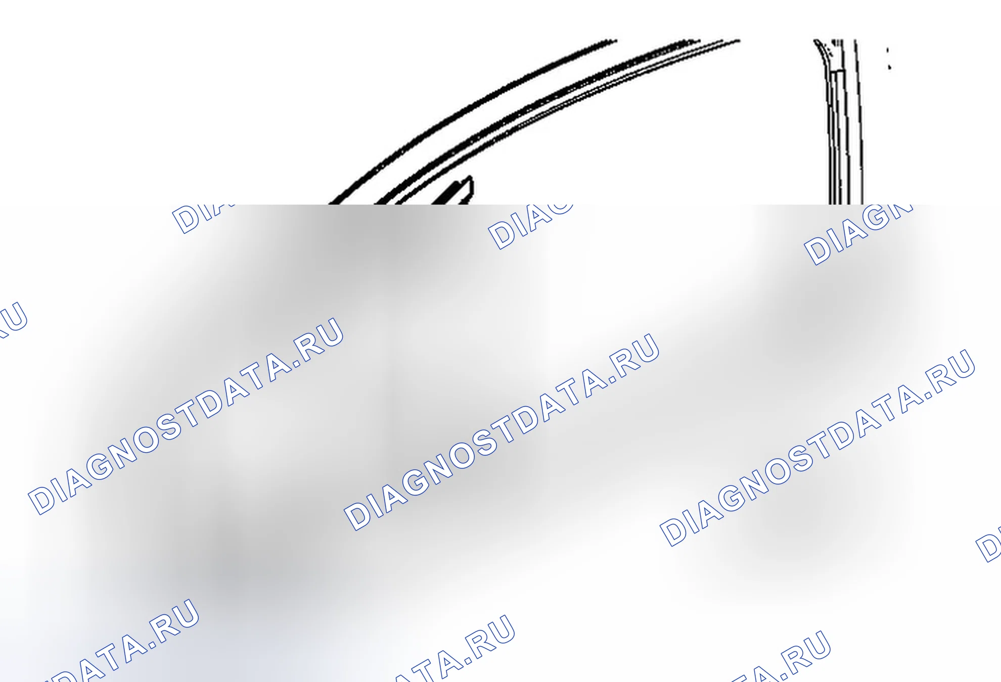 Рис. 9: Замена стационарного окна передней боковой двери. Chevrolet Spark M300