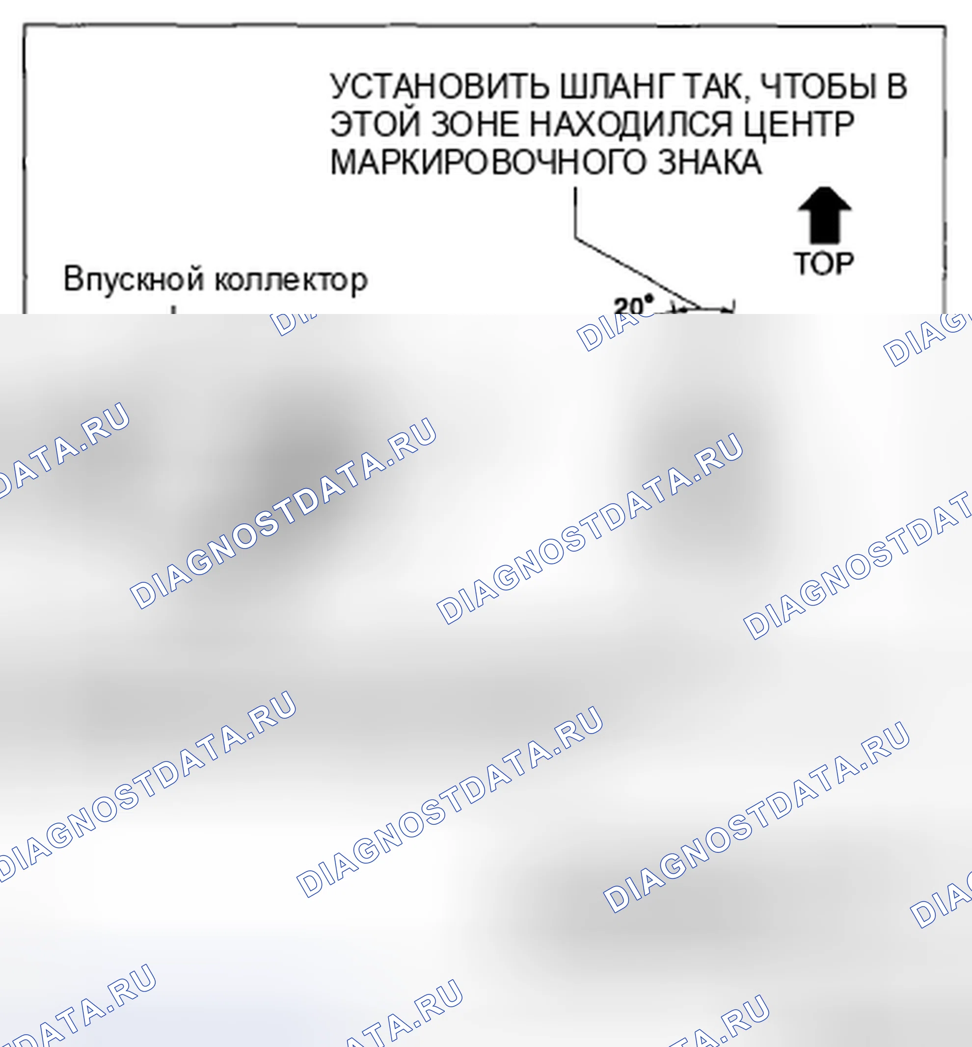 Рис. 8: Примечание по установке испарительного шланга. Mazda CX-5 I