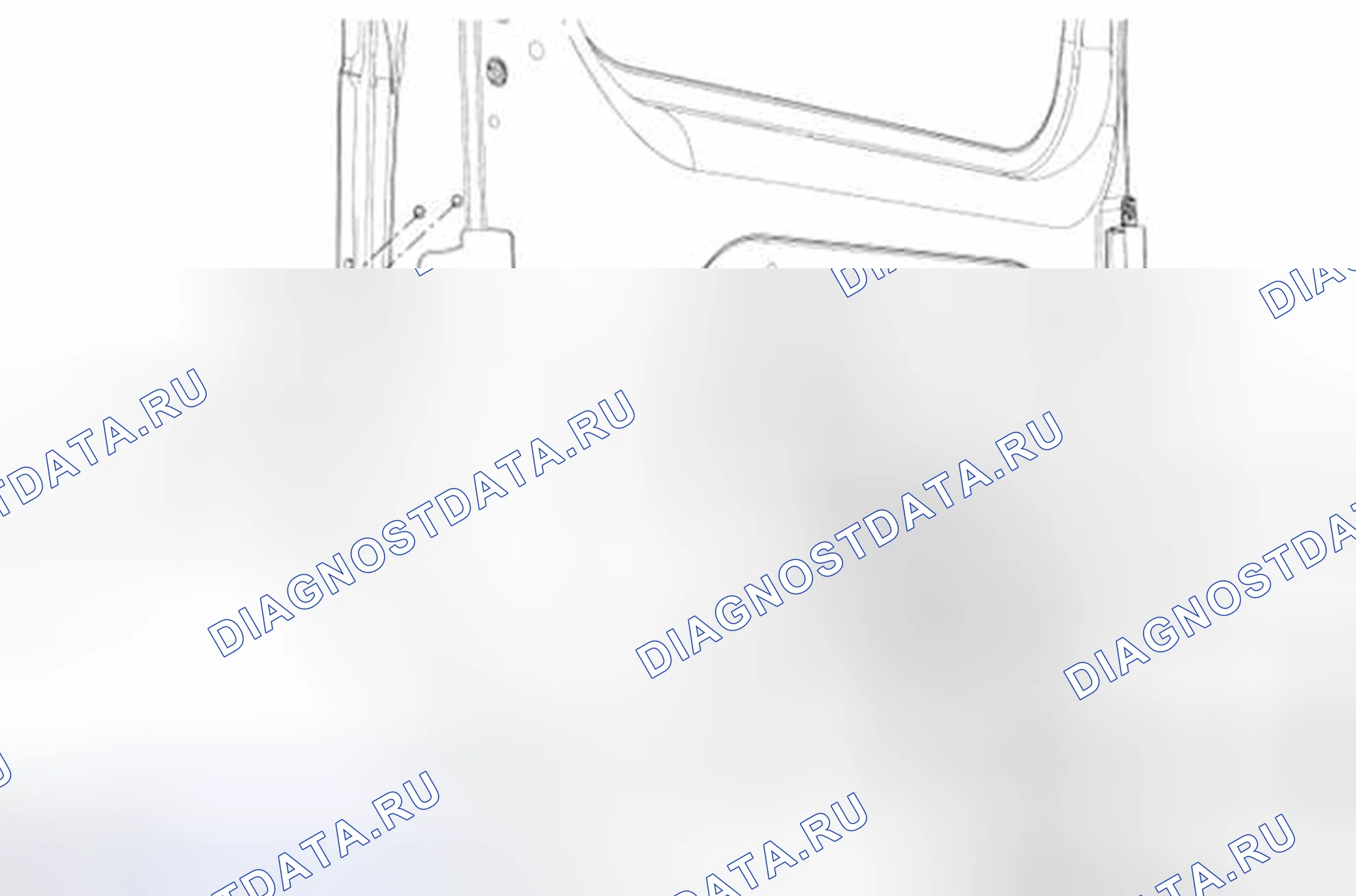 Рис. 56: Защелка раздвижной двери. Ford Transit Connect I рестайлинг