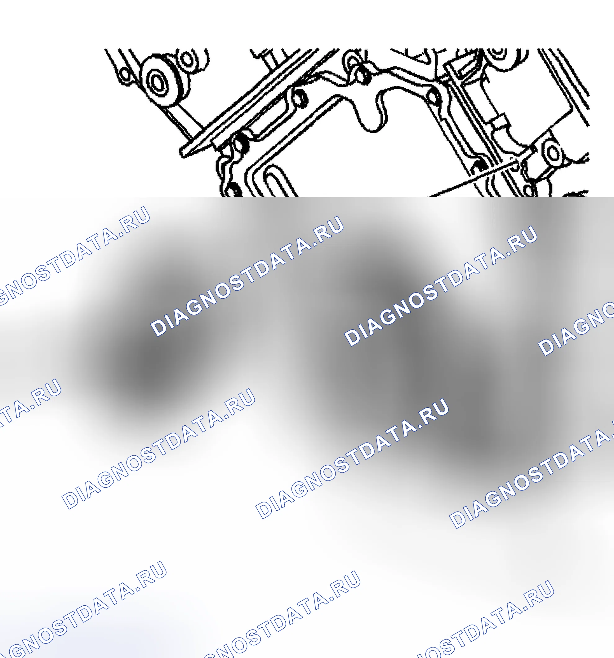 Рис. 1684: Снятие натяжителя приводного ремня. Hyundai Terracan I