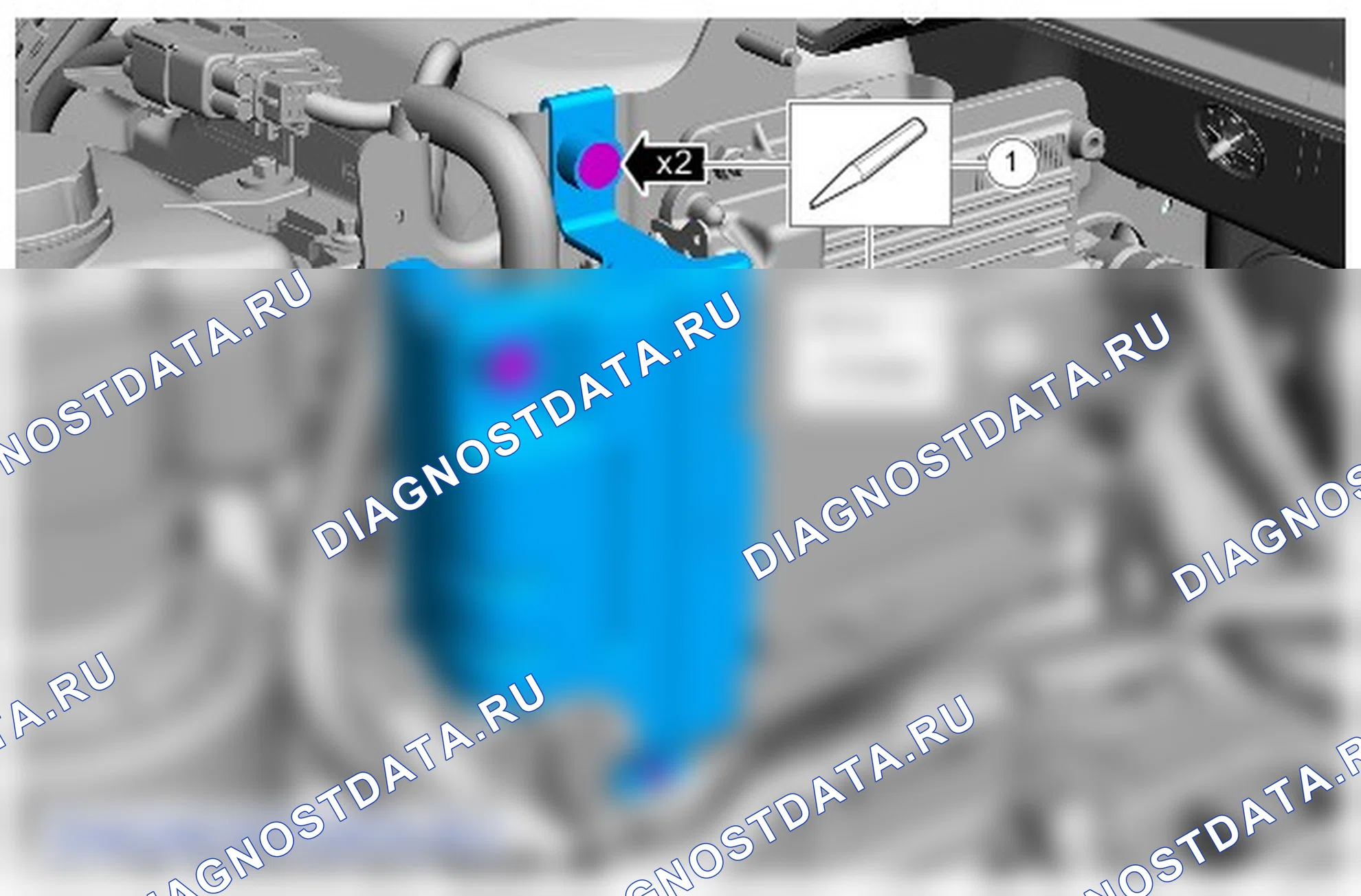 Как снять и установить жгут электропроводки двигателя. Ford Galaxy III