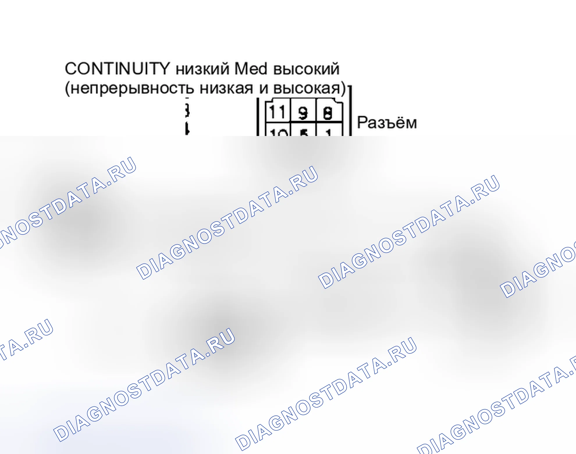 Рис. 3: Испытание выключателя управления электродвигателем воздуходувки. Dodge Challenger II