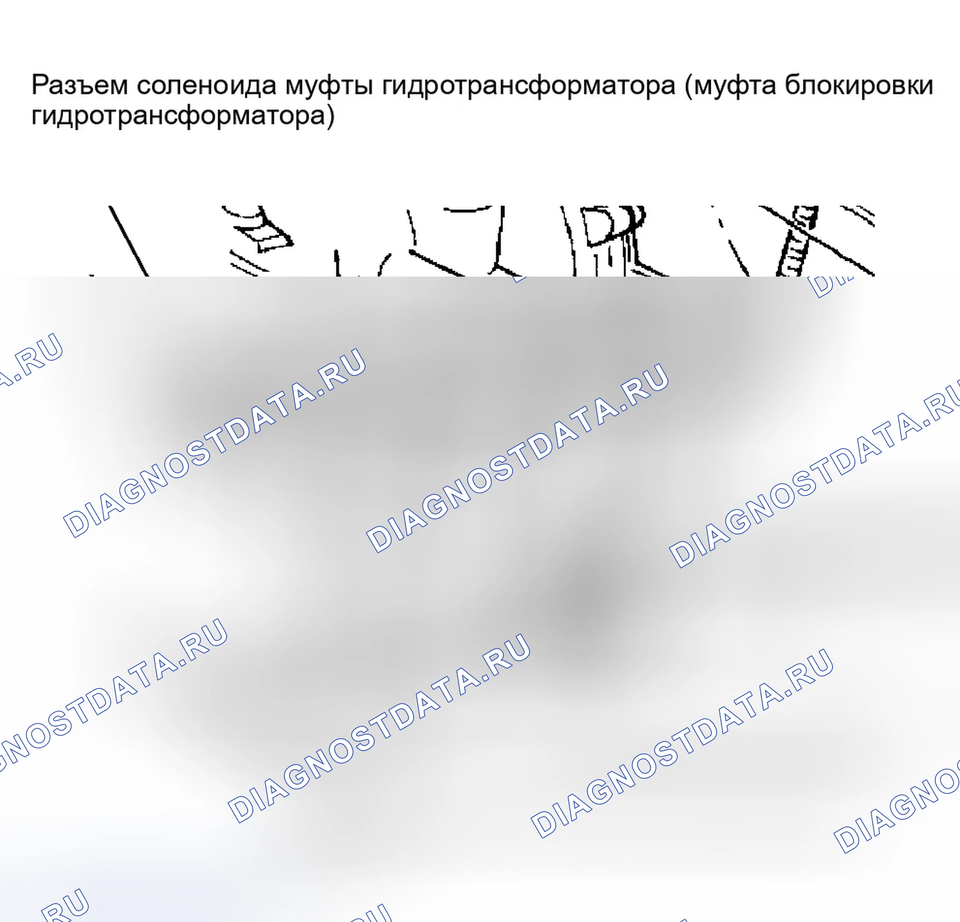 Рис. 54: ТЕСТ Tc-12A - СОЛЕНОИД СЦЕПЛЕНИЯ ГИДРОТРАНСФОРМАТОРА / РЕЛЕ ТРАНСМИССИИ CKTS. Chrysler Cirrus I