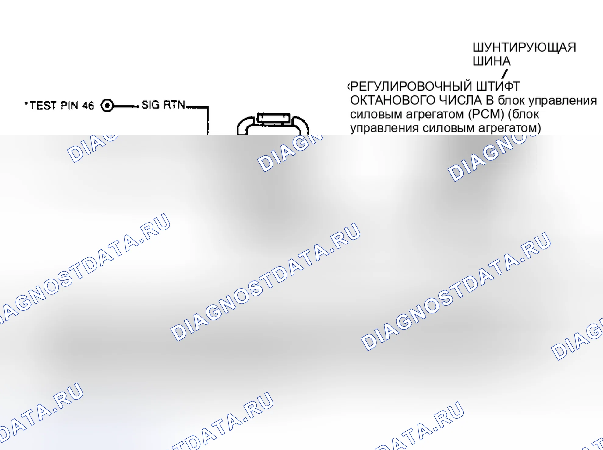 Рис. 57: Схема регулировки октана (KP1). Ford Cab & Chassis F350 
